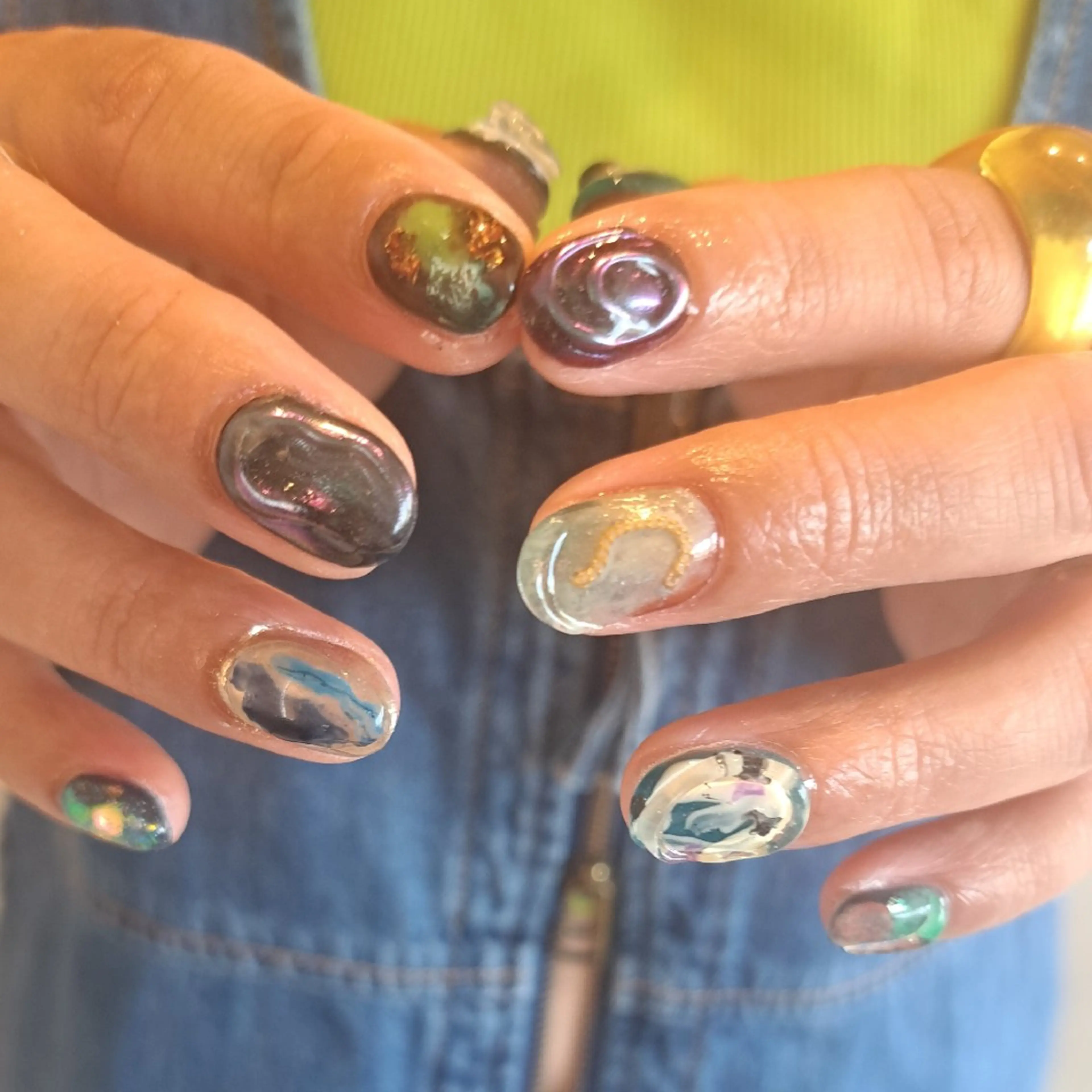 ネイル アートネイル ジェルネイル 持ち込み ニュアンスネイル Nail mood デザイン持ち込みokのネイルデザイン