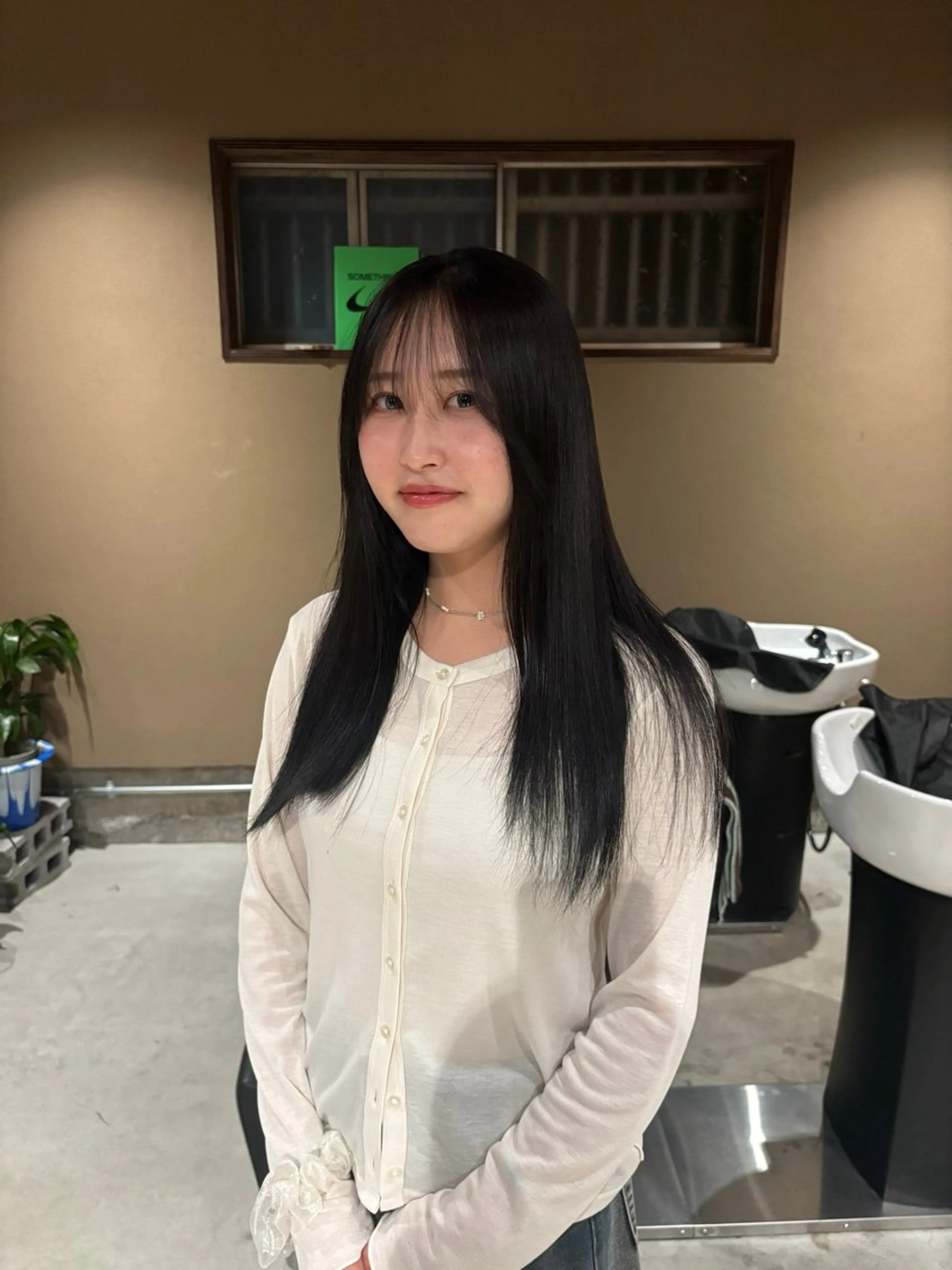 ロング 縮毛矯正 中津/トレンドカラー /美馬本紅亜のヘアスタイル