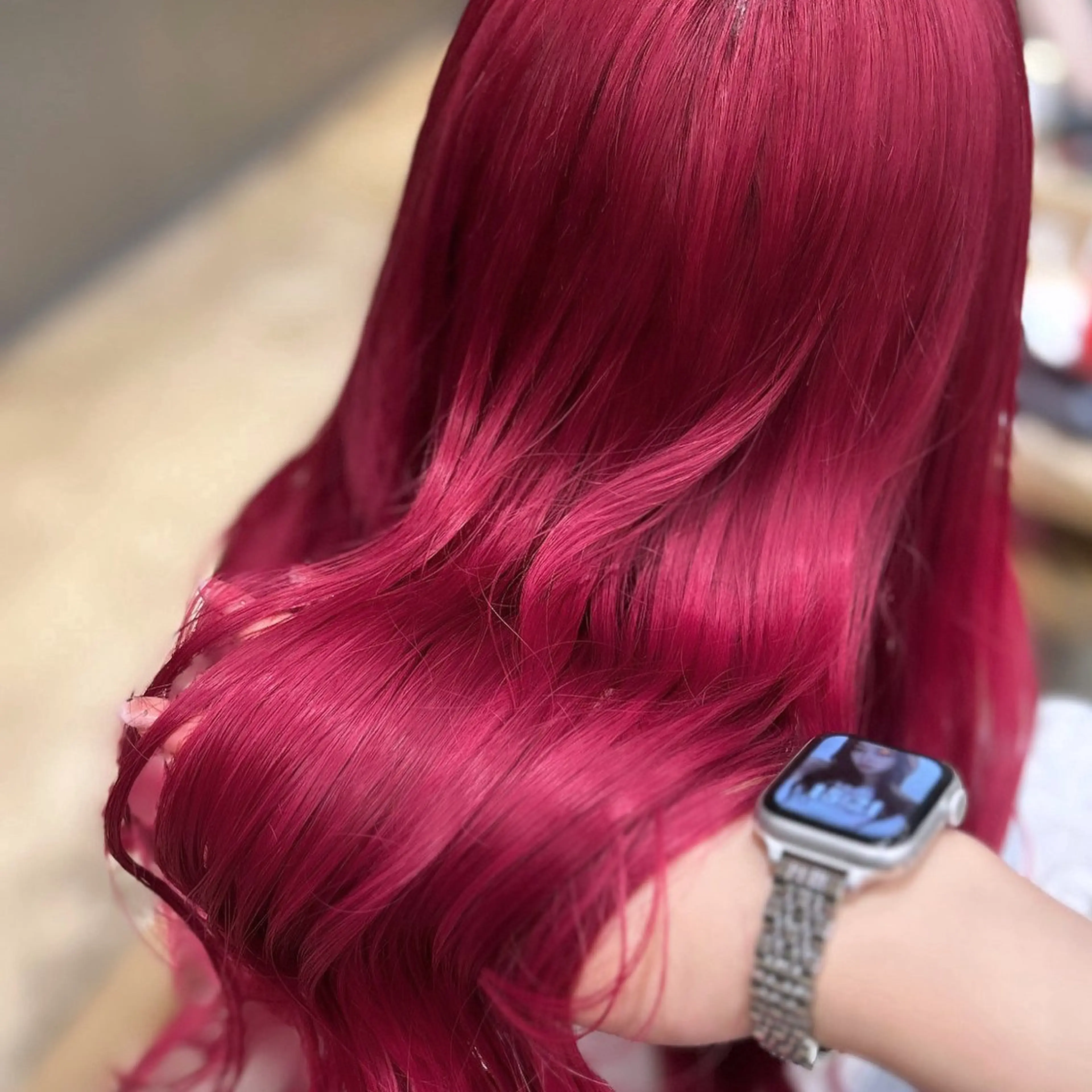 ロング カラー ダブルカラー 椋 愛穂のヘアスタイル