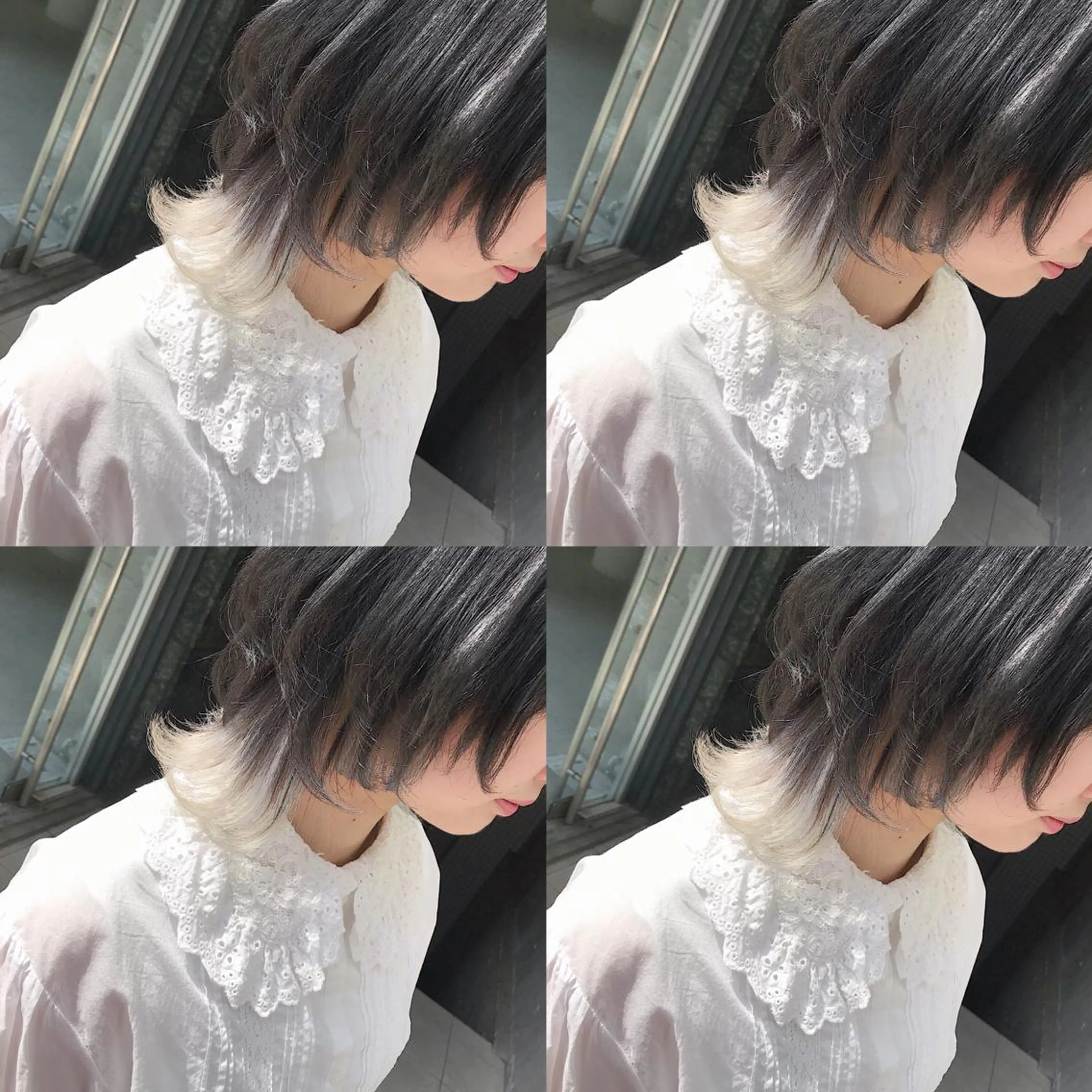 ショート カラー ヘアアレンジ ヘアカラー トリートメント TAKUMAブリーチ /切りっぱなし🪽のヘアスタイル