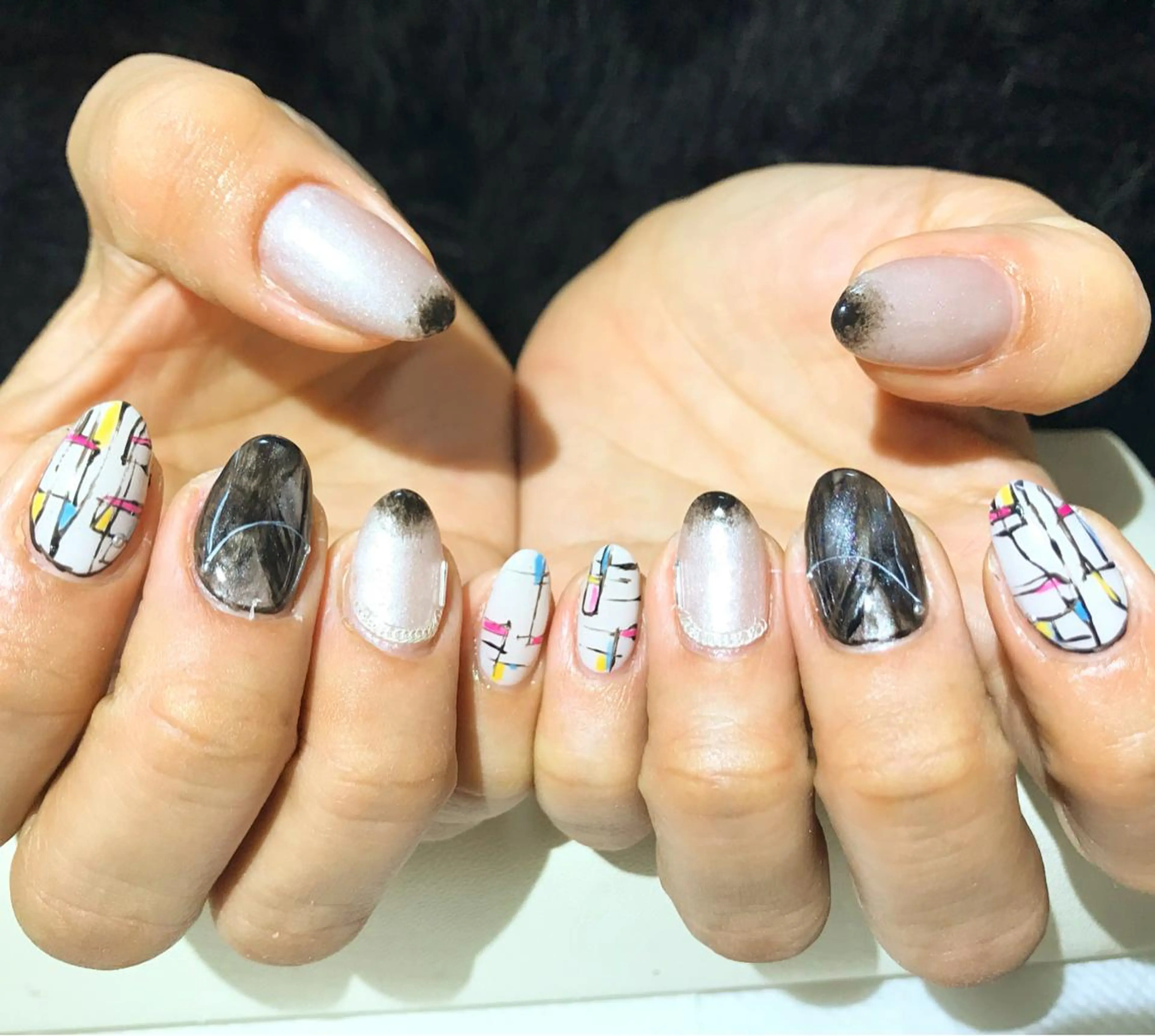 ネイル アートネイル フットネイル ニュアンスネイル シンプルネイル 春ネイル nail fufla ♡yamane♡のネイルデザイン
