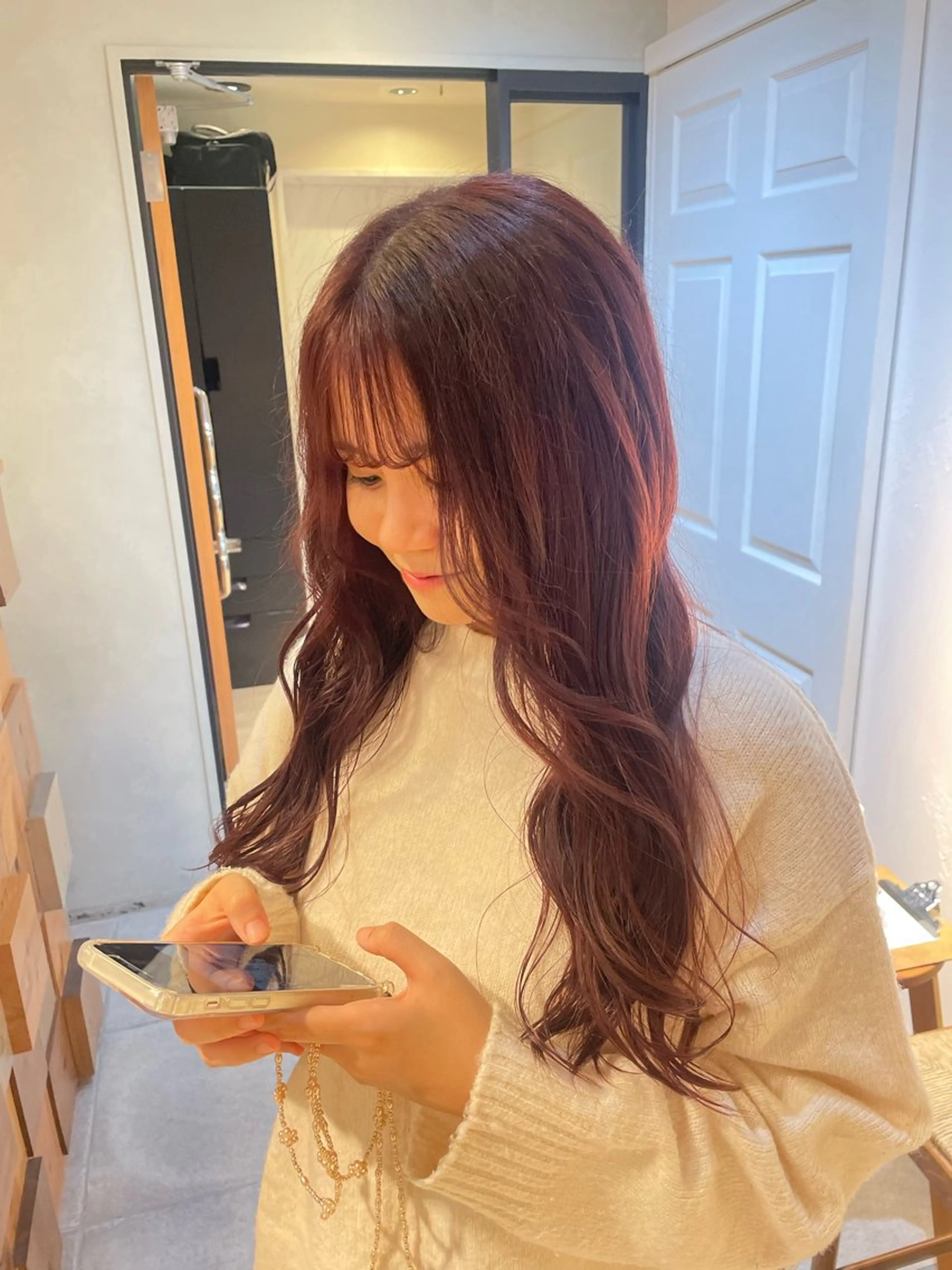 ロング カラー カット ヘアカラー トリートメント ヘッドスパ 似合わせカラー×髪質 改善伏見/RIONAのヘアスタイル