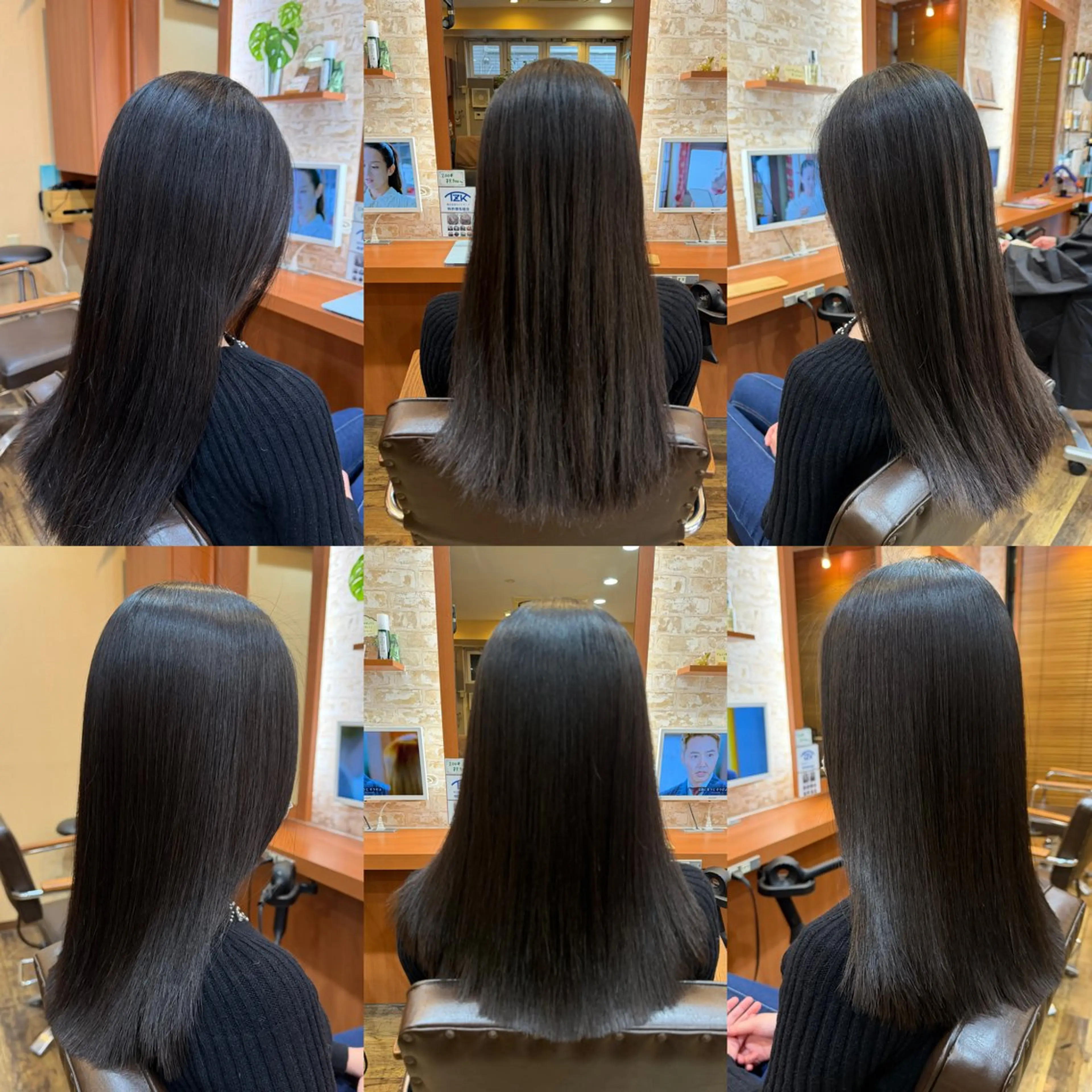 ロング 縮毛矯正 山口 博司のヘアスタイル