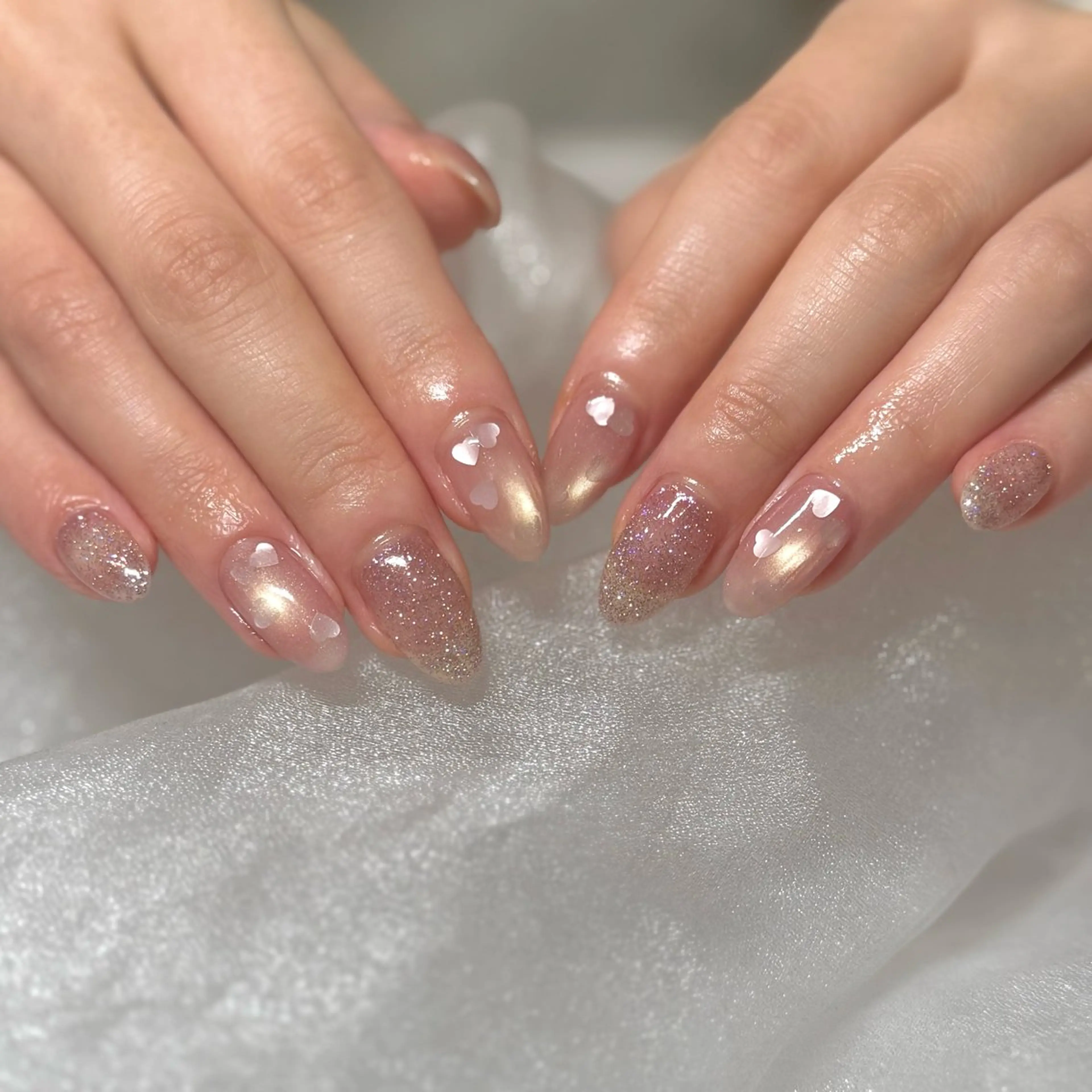 ネイル バレンタイン ハンドネイル chika .のネイルデザイン