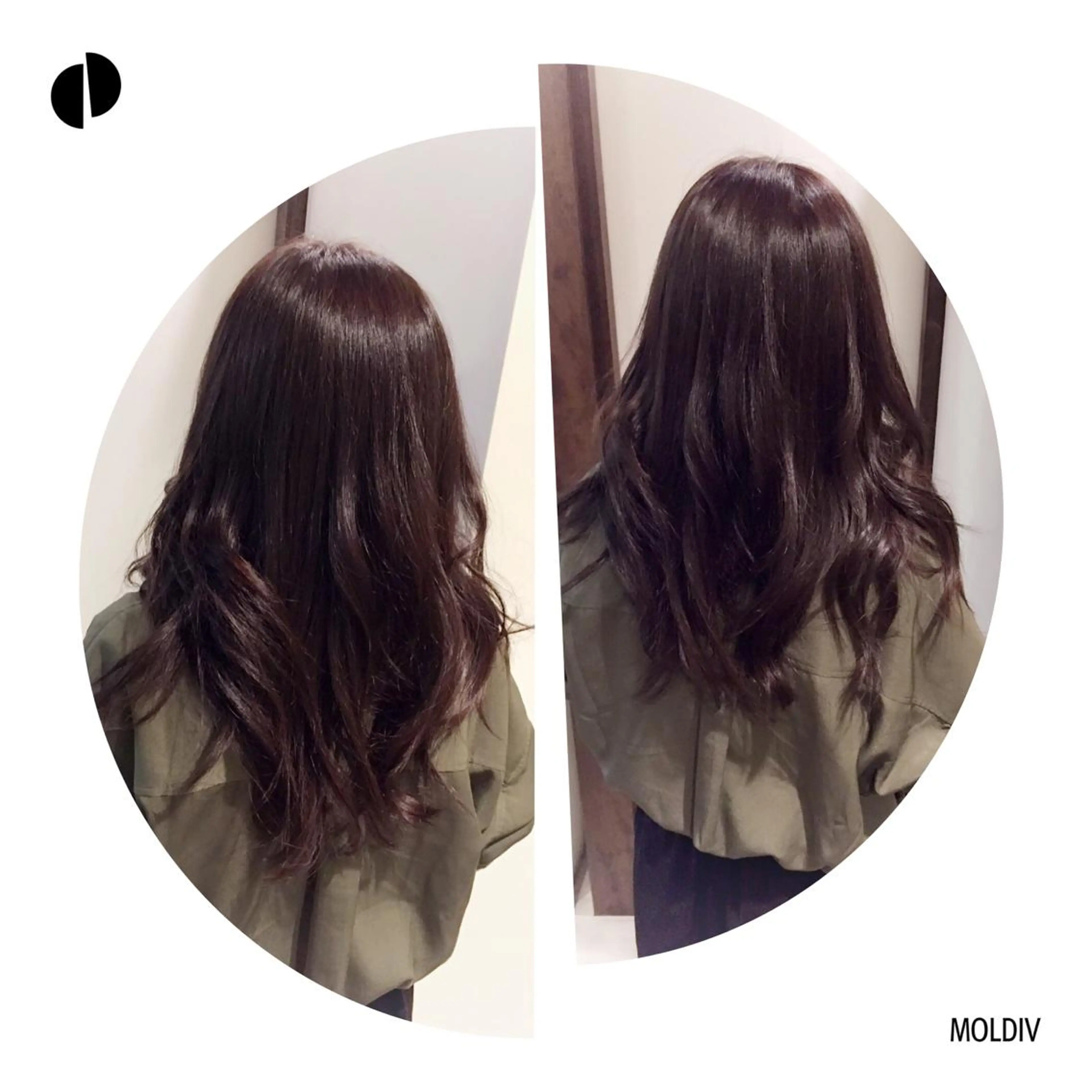 セミロング ロング カラー ブラウンカラー トリートメント ✨縮毛矯正✨髪質改善 ナカシマ ユミのヘアスタイル