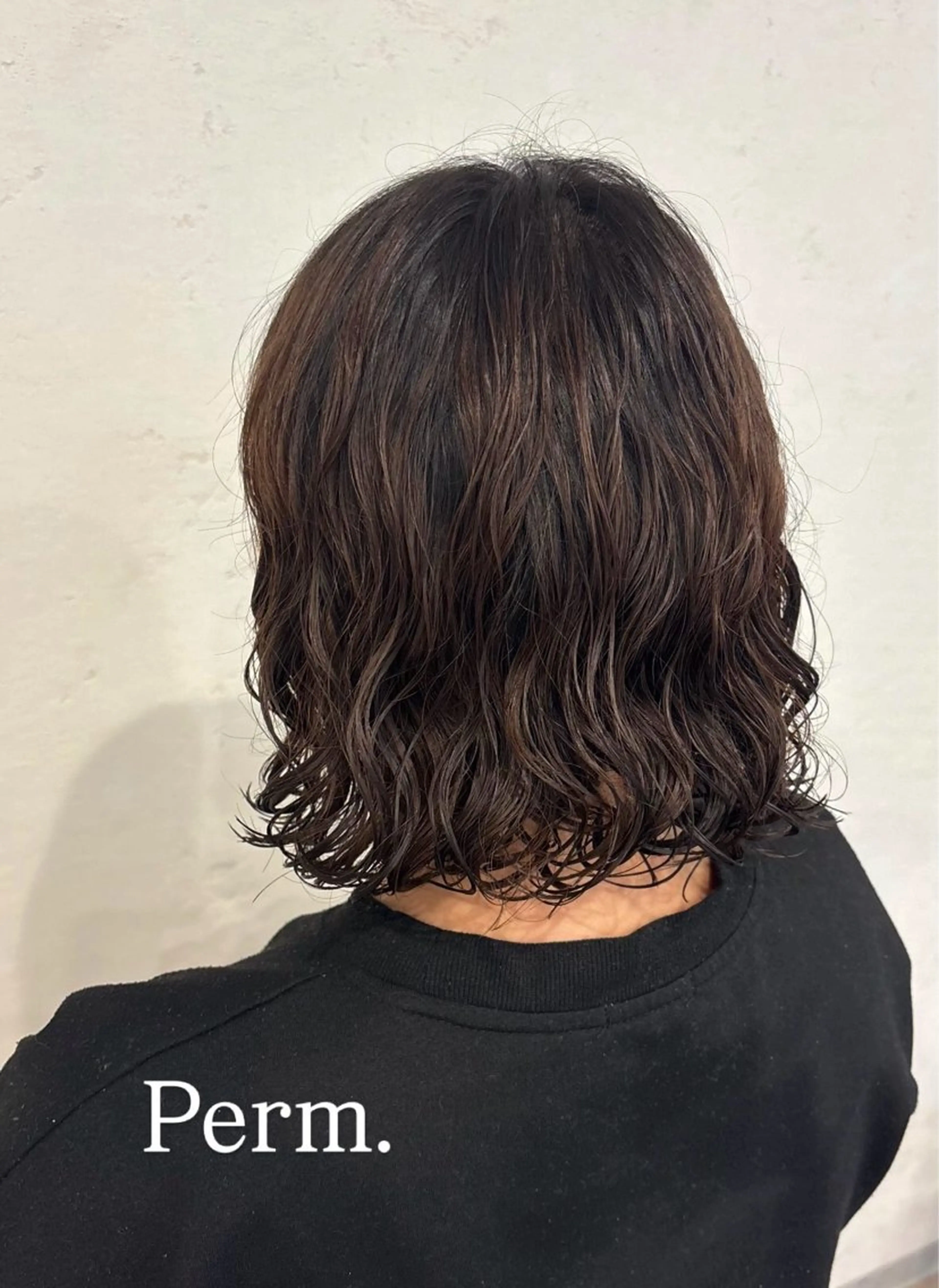 パーマ カット パーマ 髙杉 舞羽のヘアスタイル