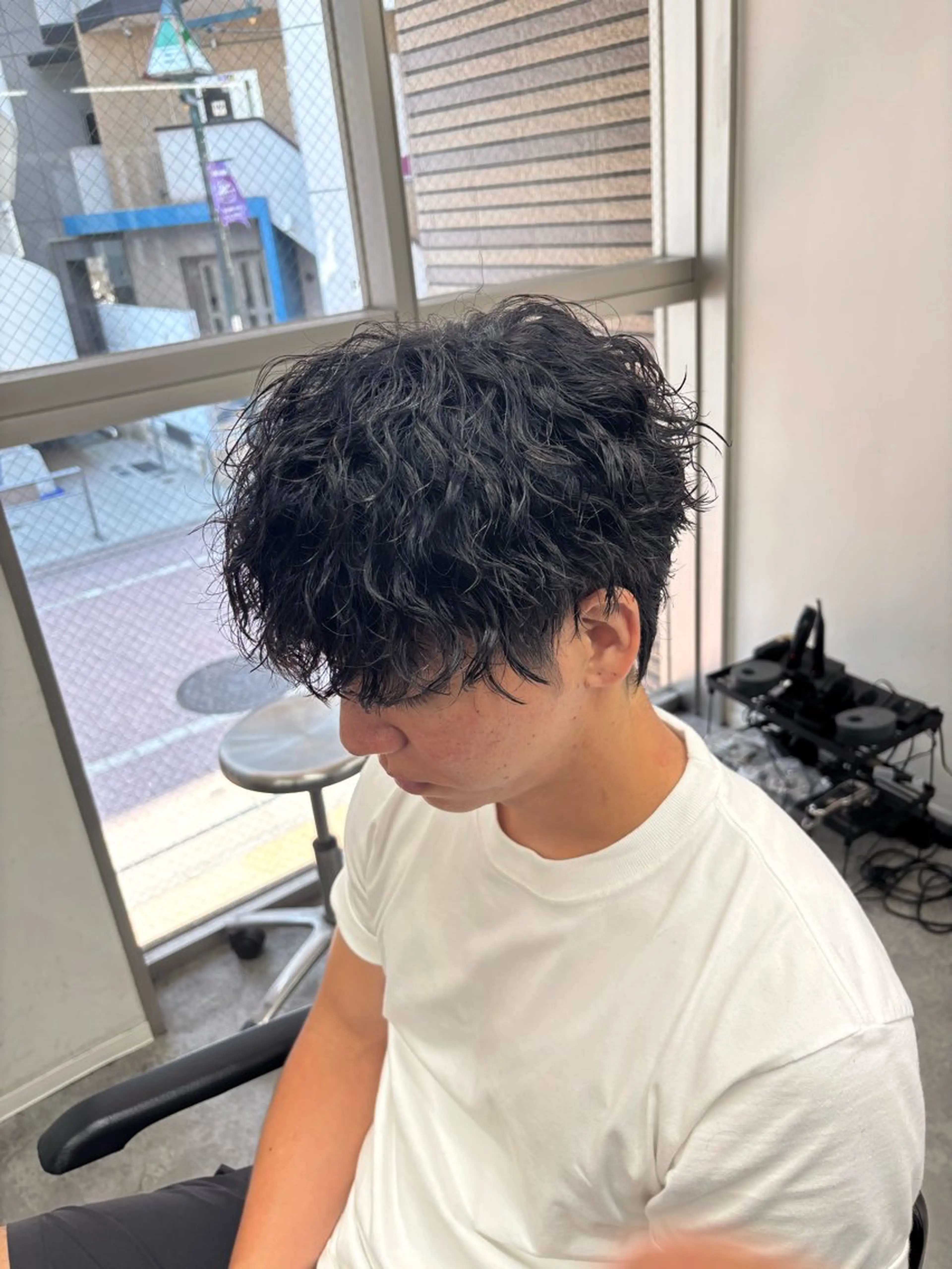 パーマ メンズ メンズ特化✨️ 韓国風パーマ🔥一八のヘアスタイル