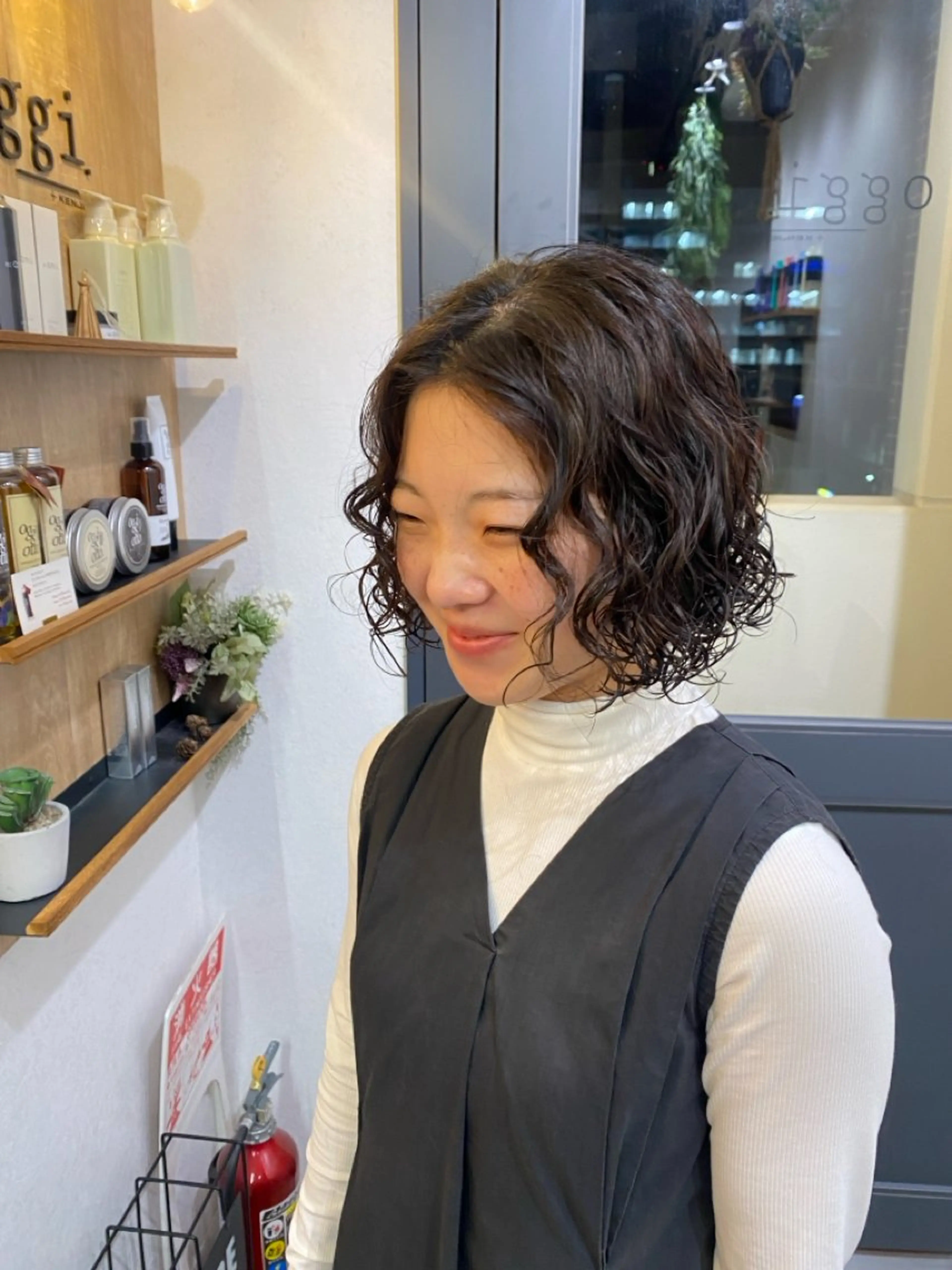 ミディアム カット ヘアカラー パーマ 🌀ボブ／ミディアム /パーマ🌀ayaのヘアスタイル