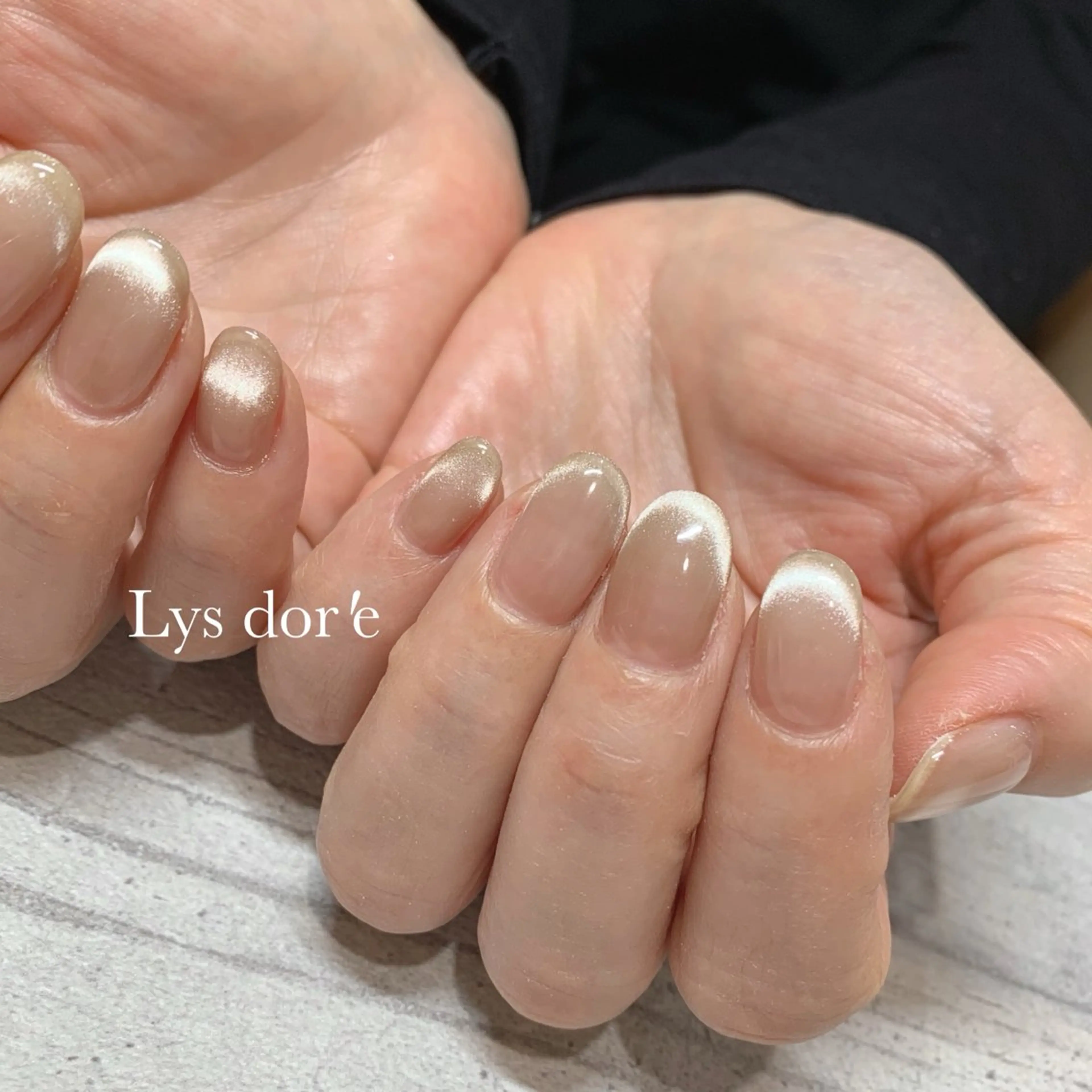 ネイル フレンチネイル ハンドネイル パラジェルフィルイン 対応サロンリスドーレのネイルデザイン