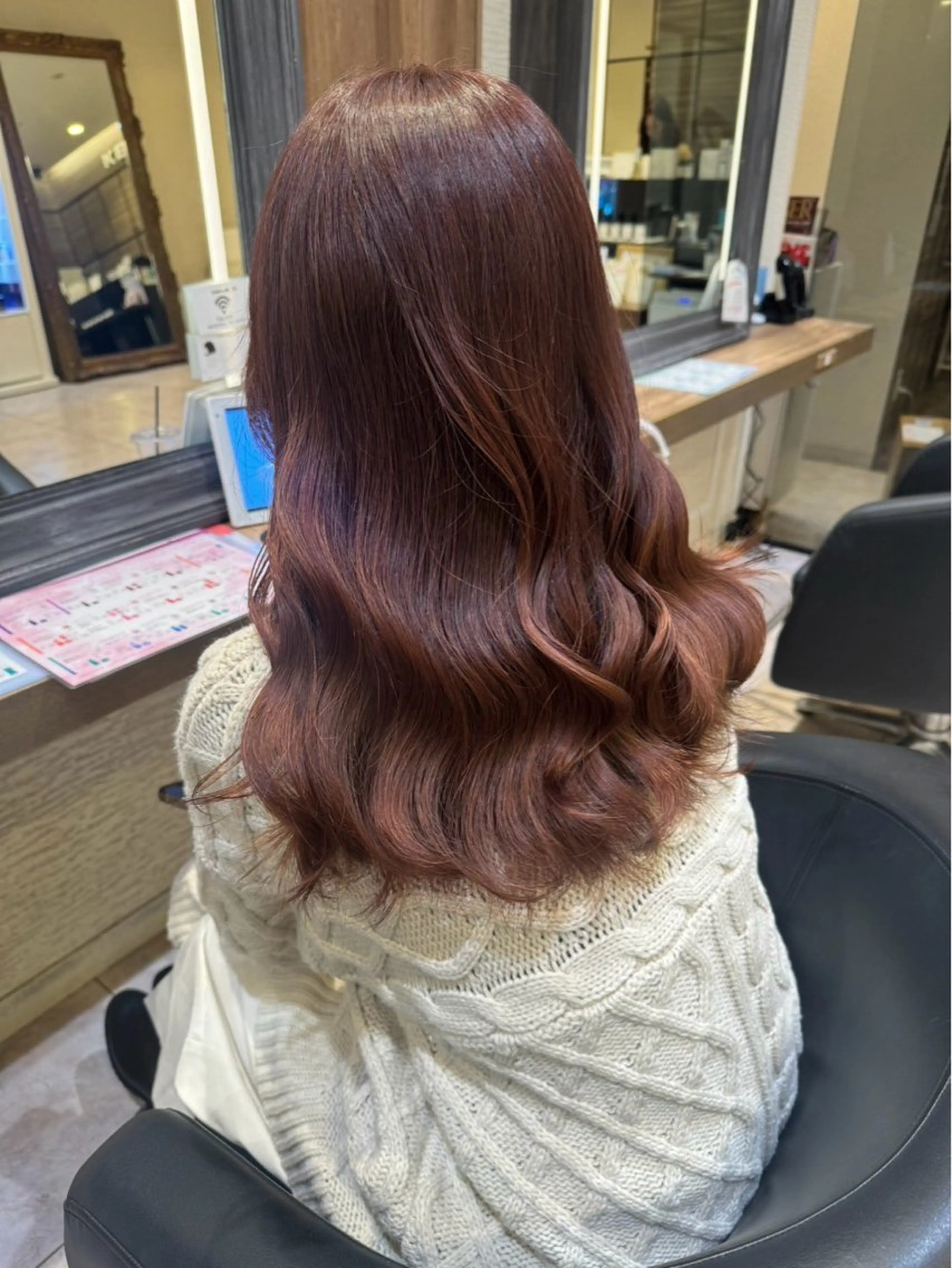 ロング カラー 赤み消しカラー🌱 YUZUKI🫧のヘアスタイル