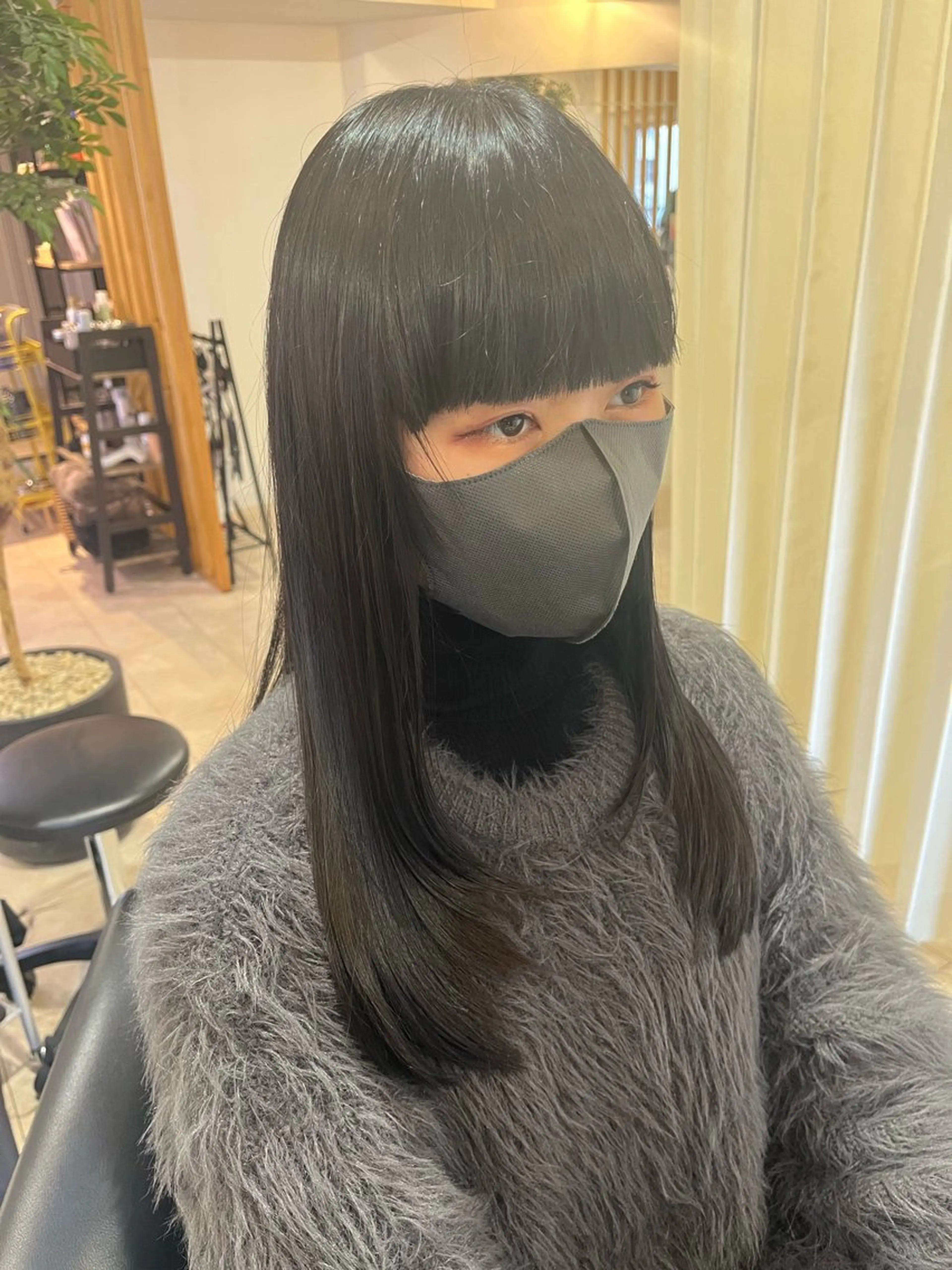 ロング レイヤーカット 骨格/顔型/パーソナ ルカラー診断/中野のヘアスタイル