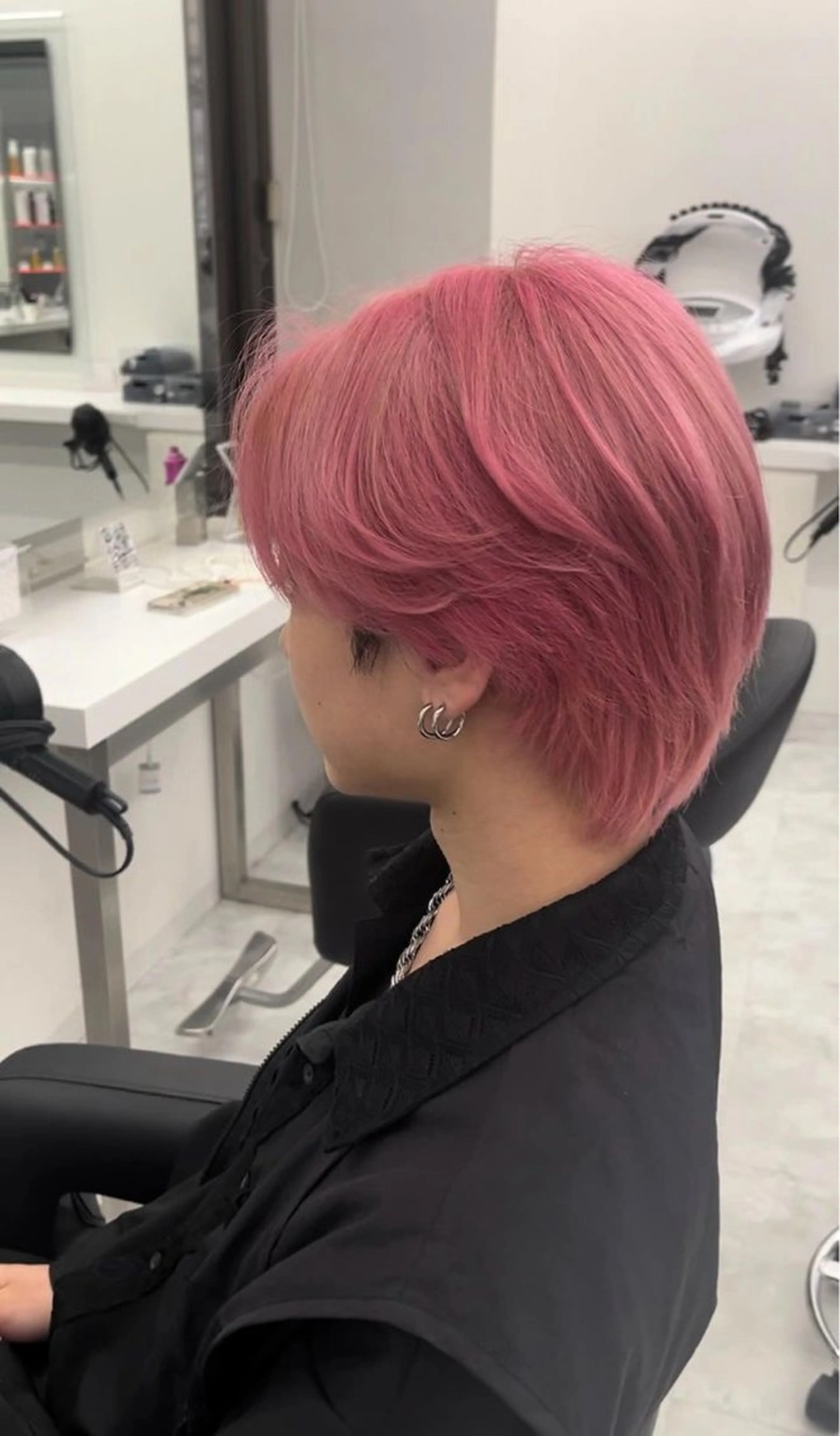 ショート カラー メンズ ピンクカラー ヘアカラー 💖トレンド春夏 カラー💖FUTAのヘアスタイル