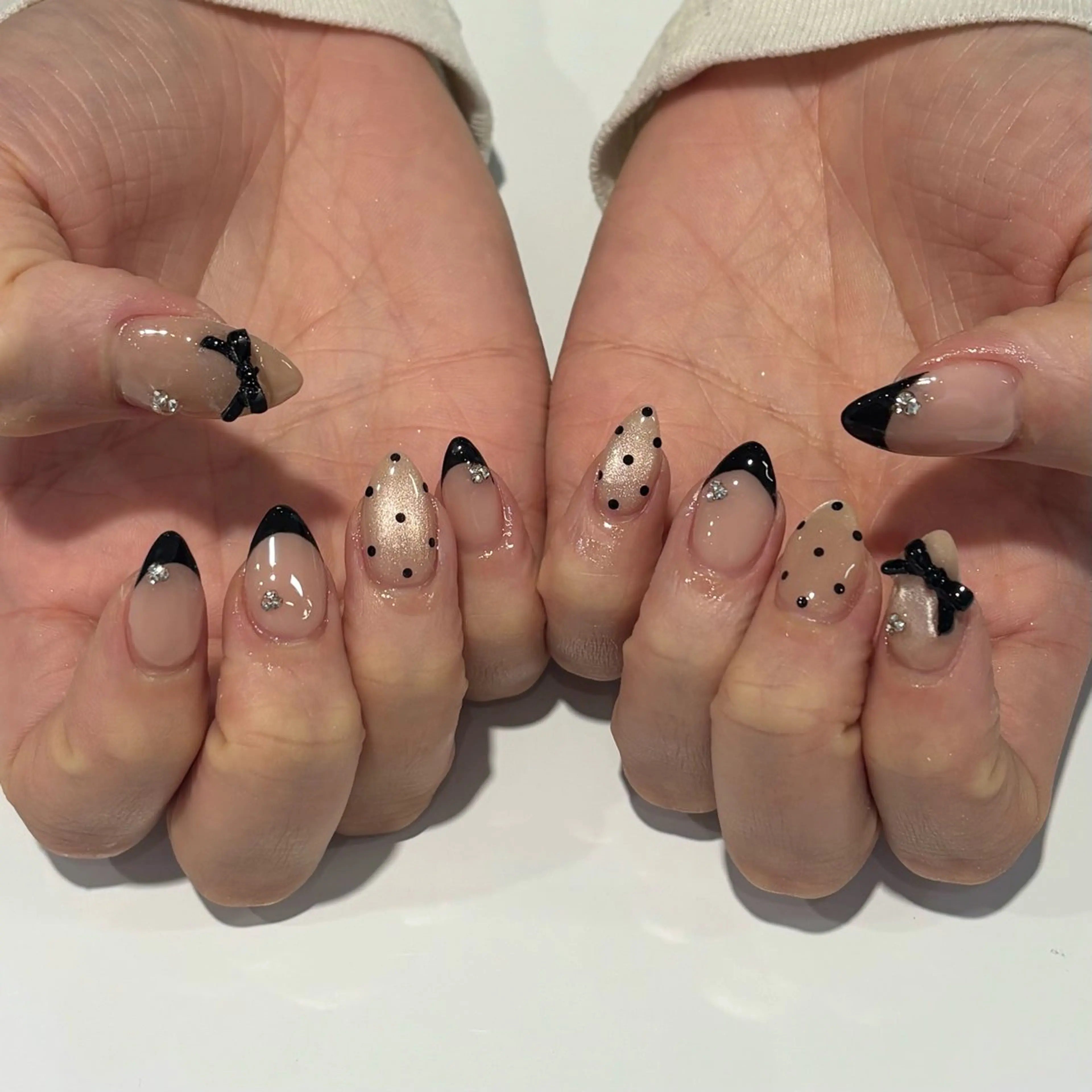 ネイル ガーリー 持ち込み リボン モデル様募集中♡ Kokomi🍮のネイルデザイン