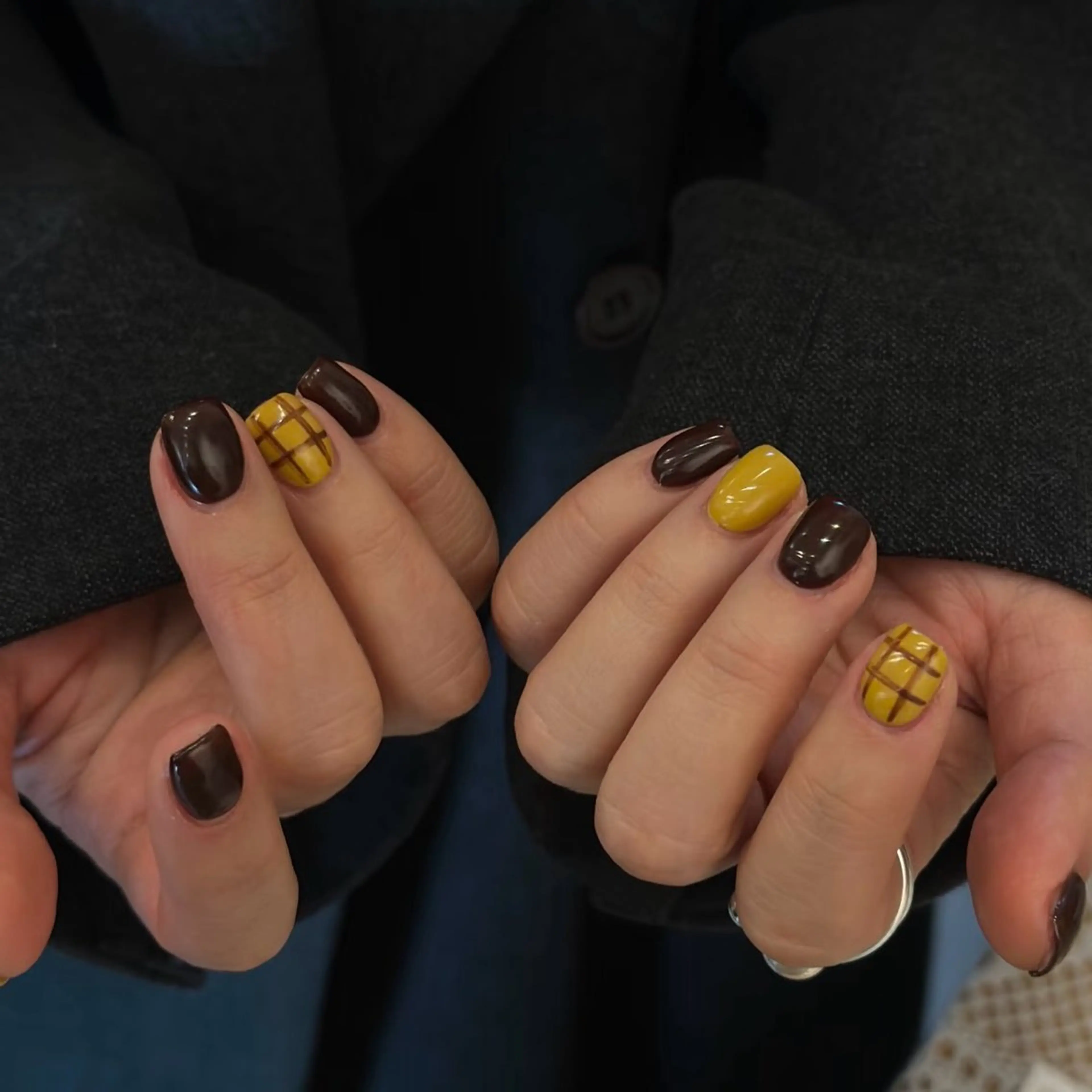 ネイル アートネイル オーロラネイル チークネイル フレンチネイル ガラスフレンチ ハンドネイル 🎀YooLi Nail salonのネイルデザイン