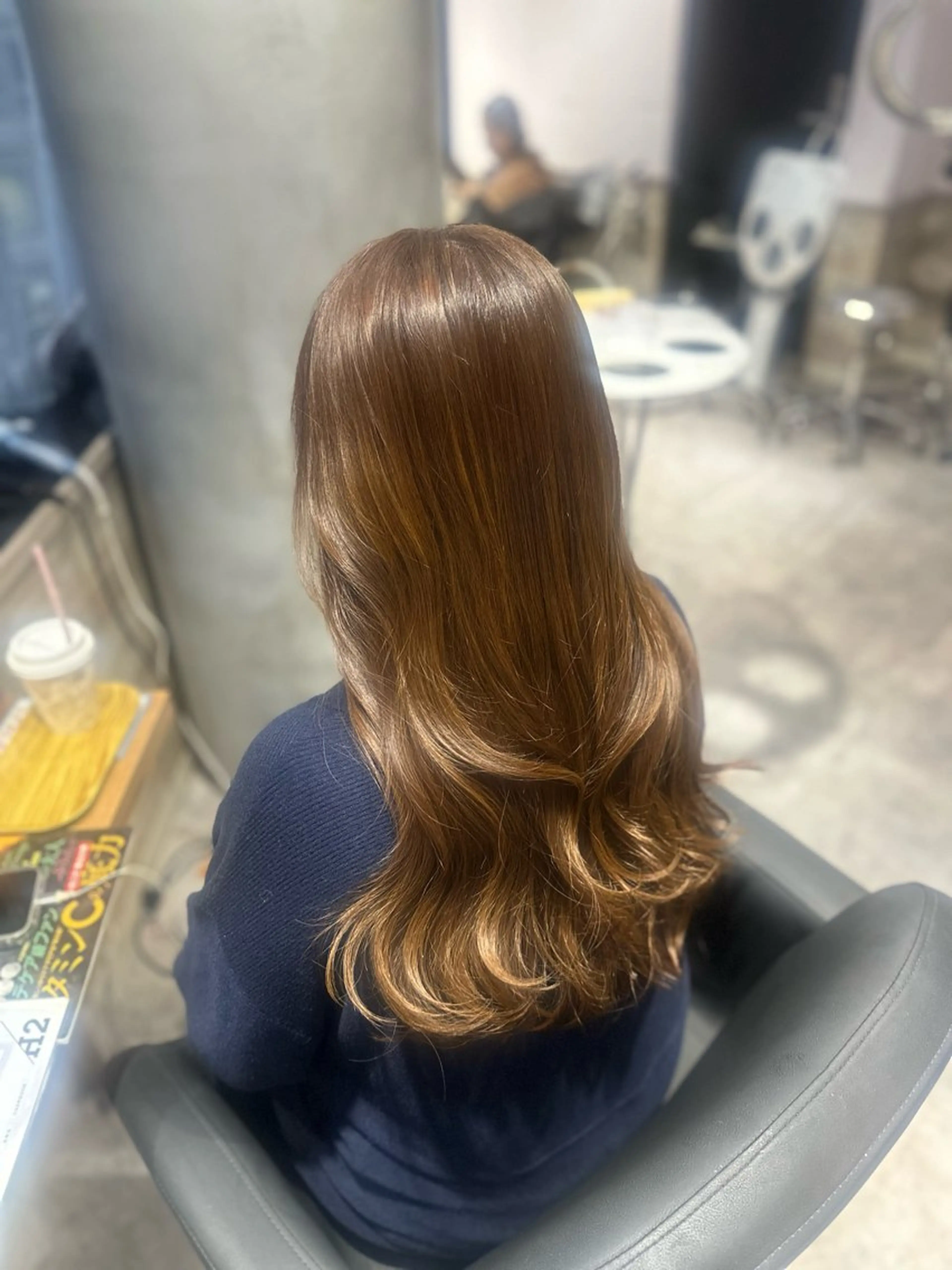 セミロング カラー ヘアカラー トリートメント LUPI byLee MIUのヘアスタイル