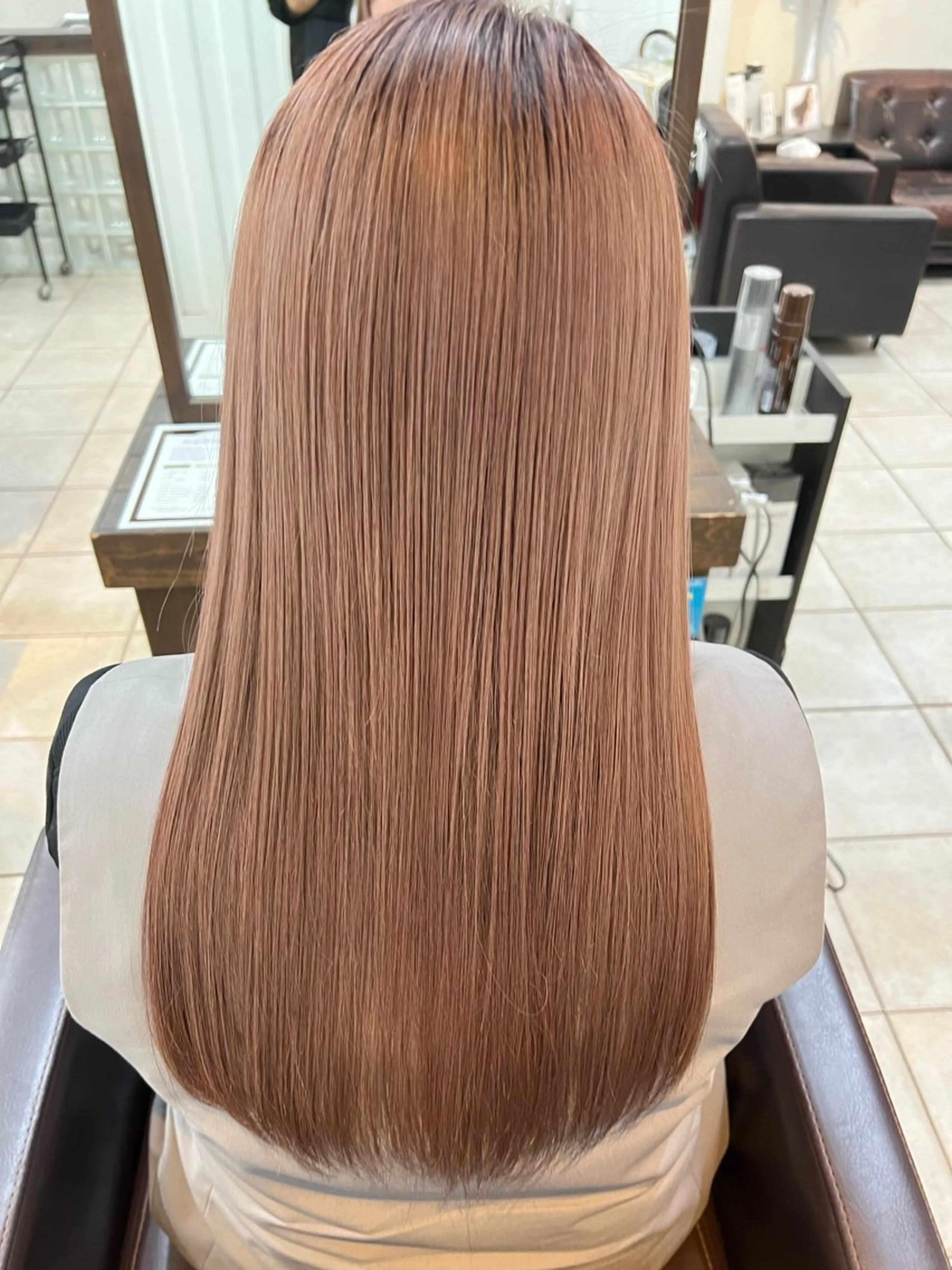 セミロング トリートメント ブリーチ/デザインカ ラー/村松愛翔のヘアスタイル