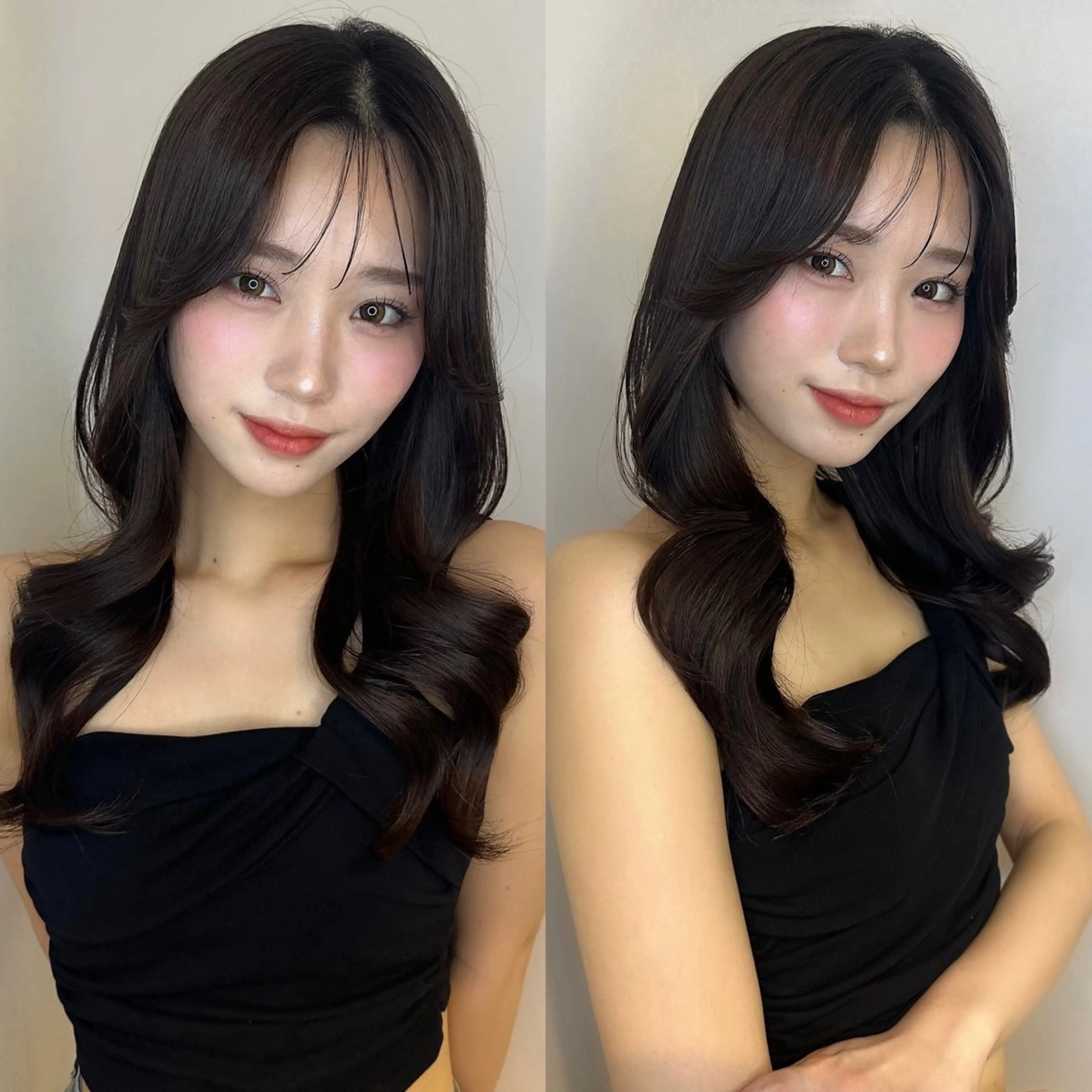 セミロング レイヤーカット シースルーバング ワンホンヘア カット ヘアカラー トリートメント 💎レイヤー.ツヤ髪 /AYAKI💎のヘアスタイル
