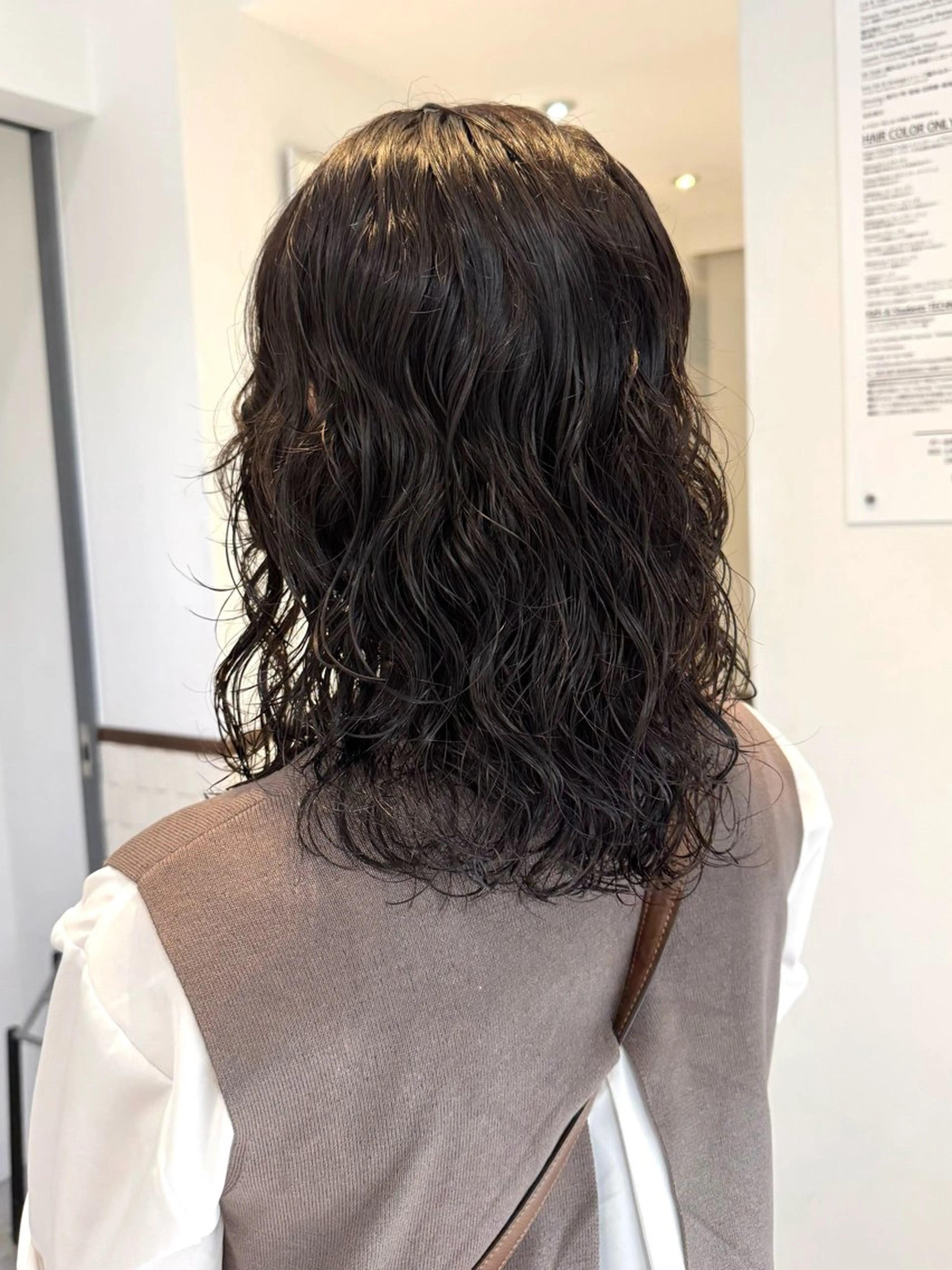 ミディアム パーマ カット パーマ トリートメント ZENKO表参道店所属・デジタルパーマ 🌀ボブ　萩原　龍のヘアスタイル