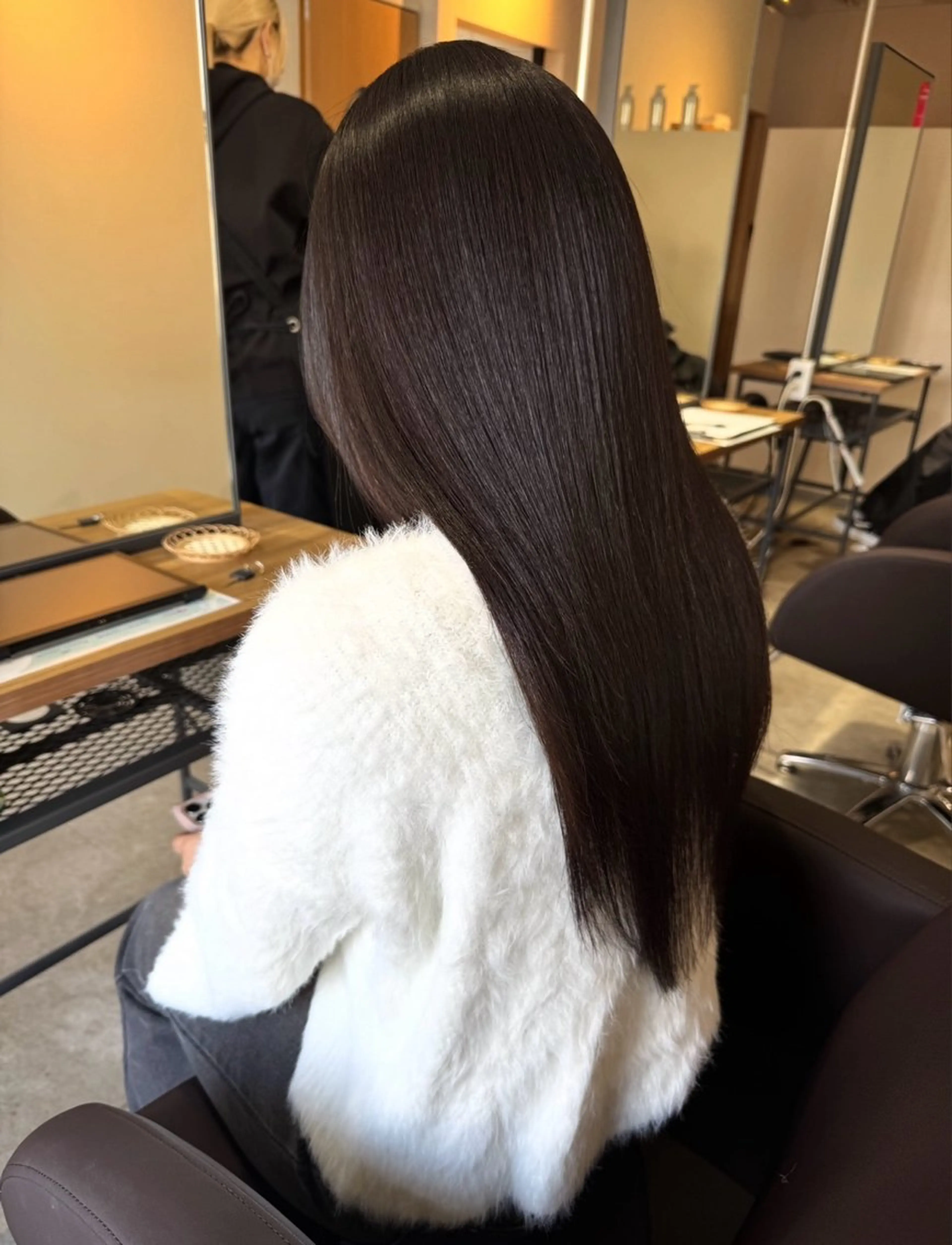 ロング ボブ 髪質改善 ロング 似合わせカット 縮毛矯正 🩷韓国風ヘア 🩷顔周りカットのヘアスタイル