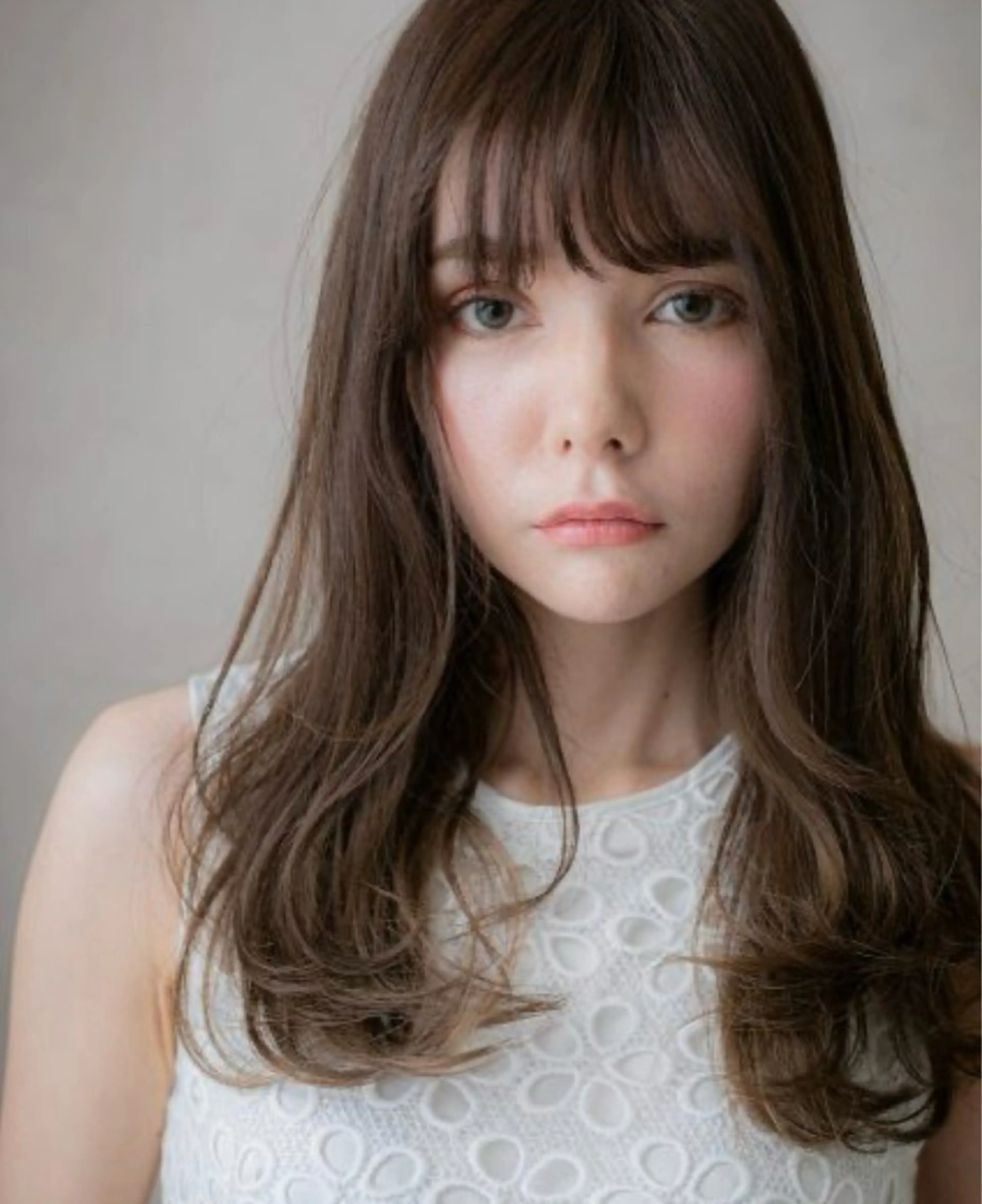 ロング パーマ カット パーマ 艶髪カラー🤍ྀི 強矢　美紗希🩷ྀིのヘアスタイル