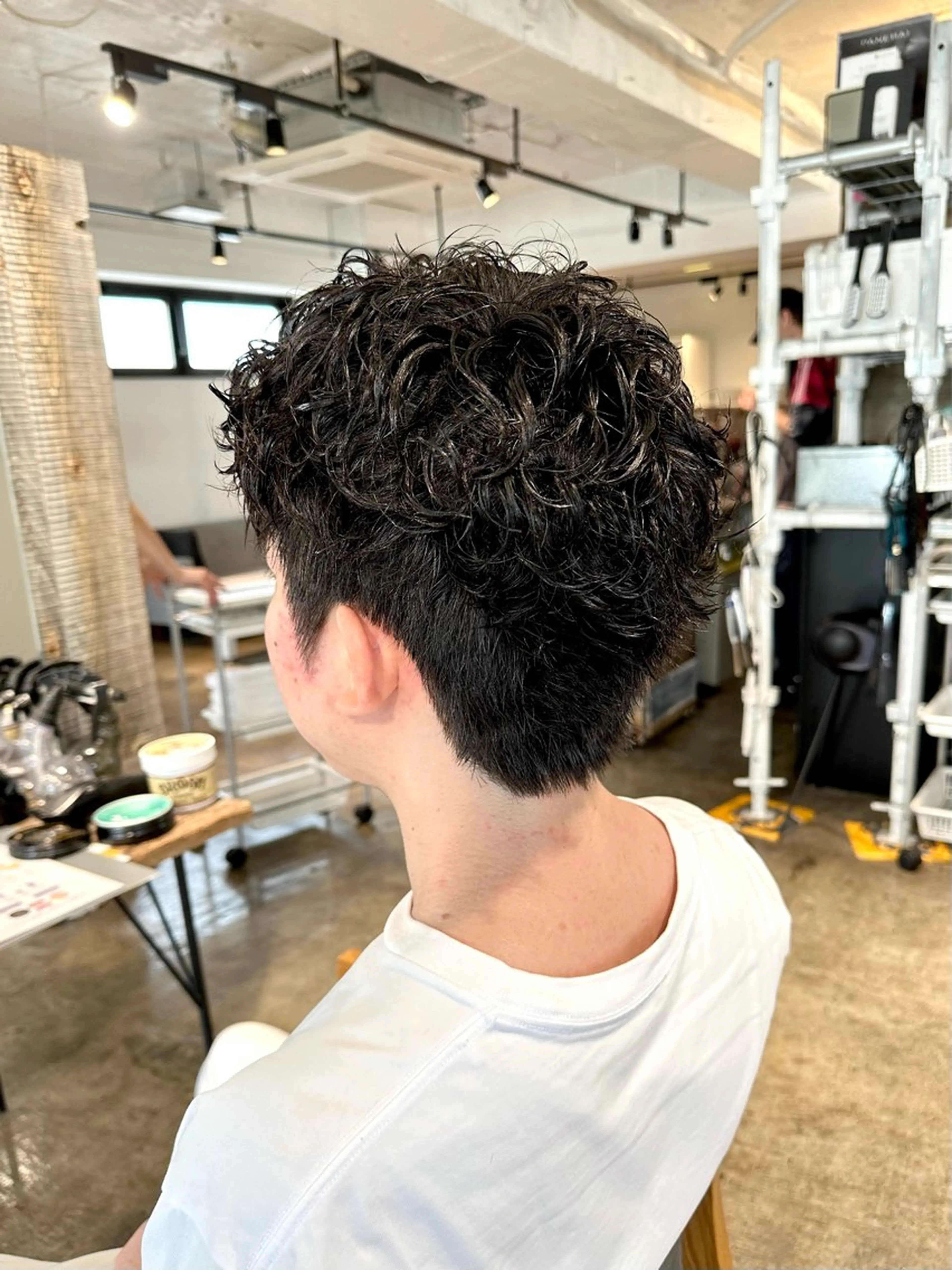 パーマ メンズ メンズパーマ スパイキーショート カット パーマ トリートメント 骨格補正施術/メンズ 専門美容師/YUYAのヘアスタイル