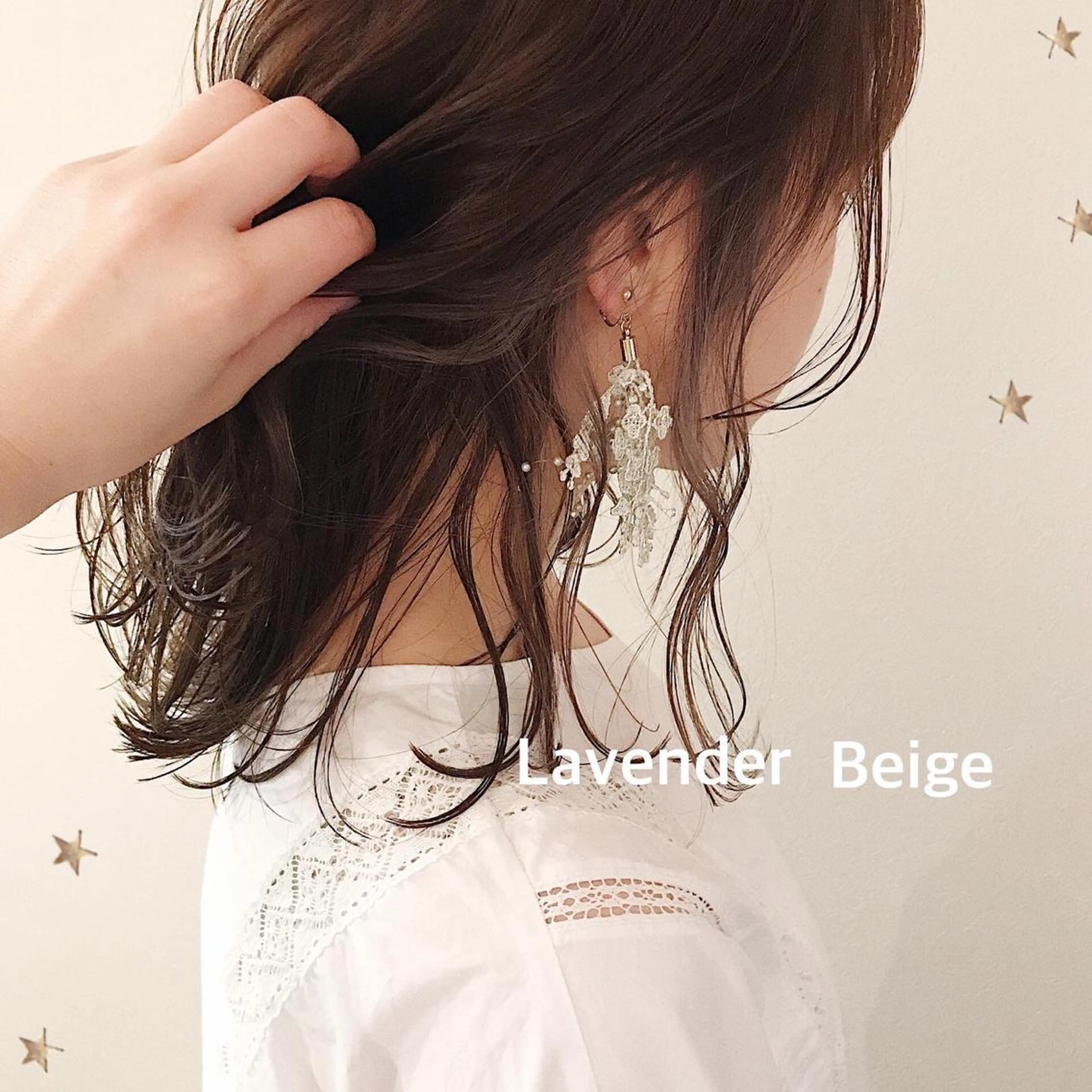 ミディアム カラー カット ヘアカラー 市川 千夏のヘアスタイル