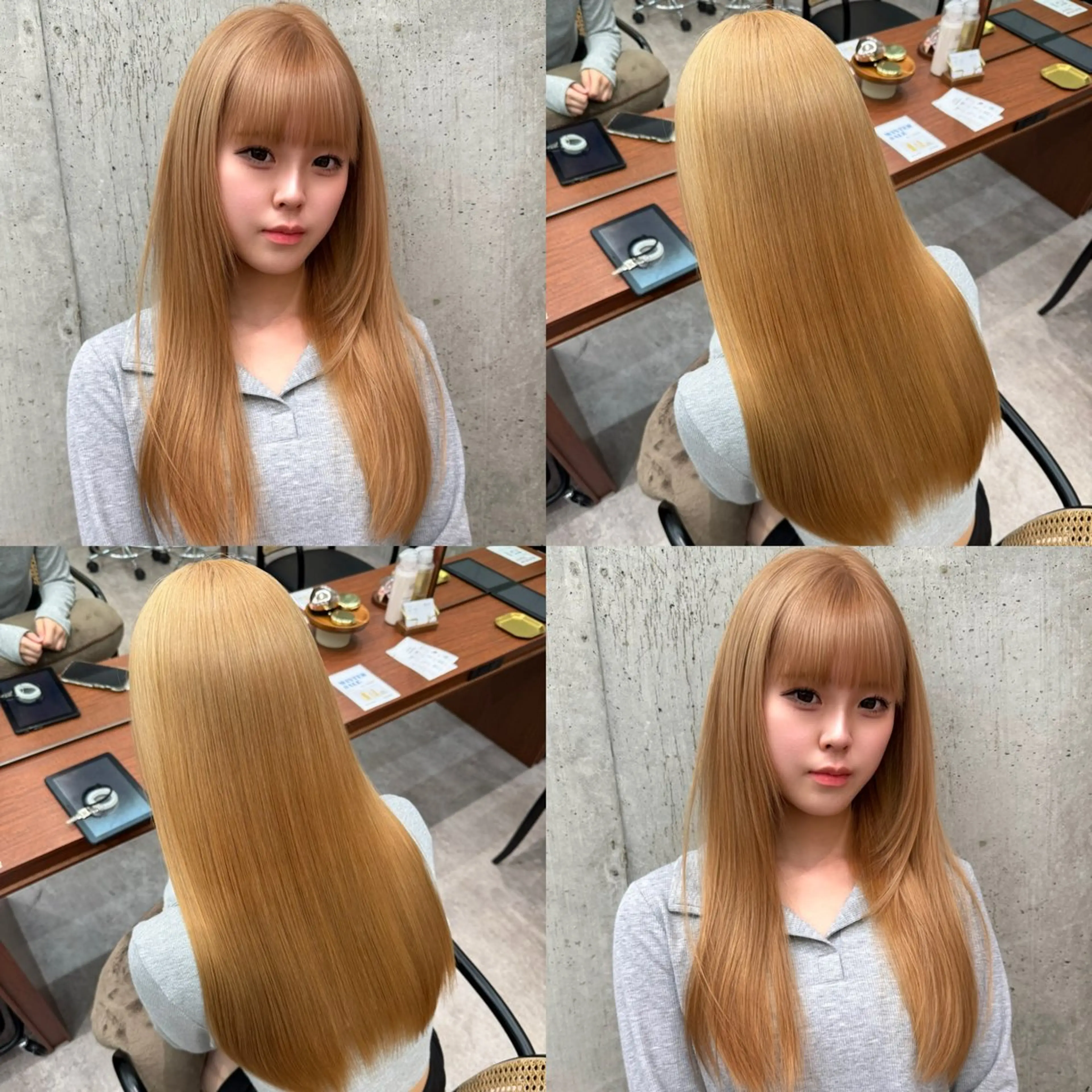 ✨【4月限定】似合わせカット+ケアブリーチ+オンカラー＋髪質改善トリートメント¥17000✨の写真