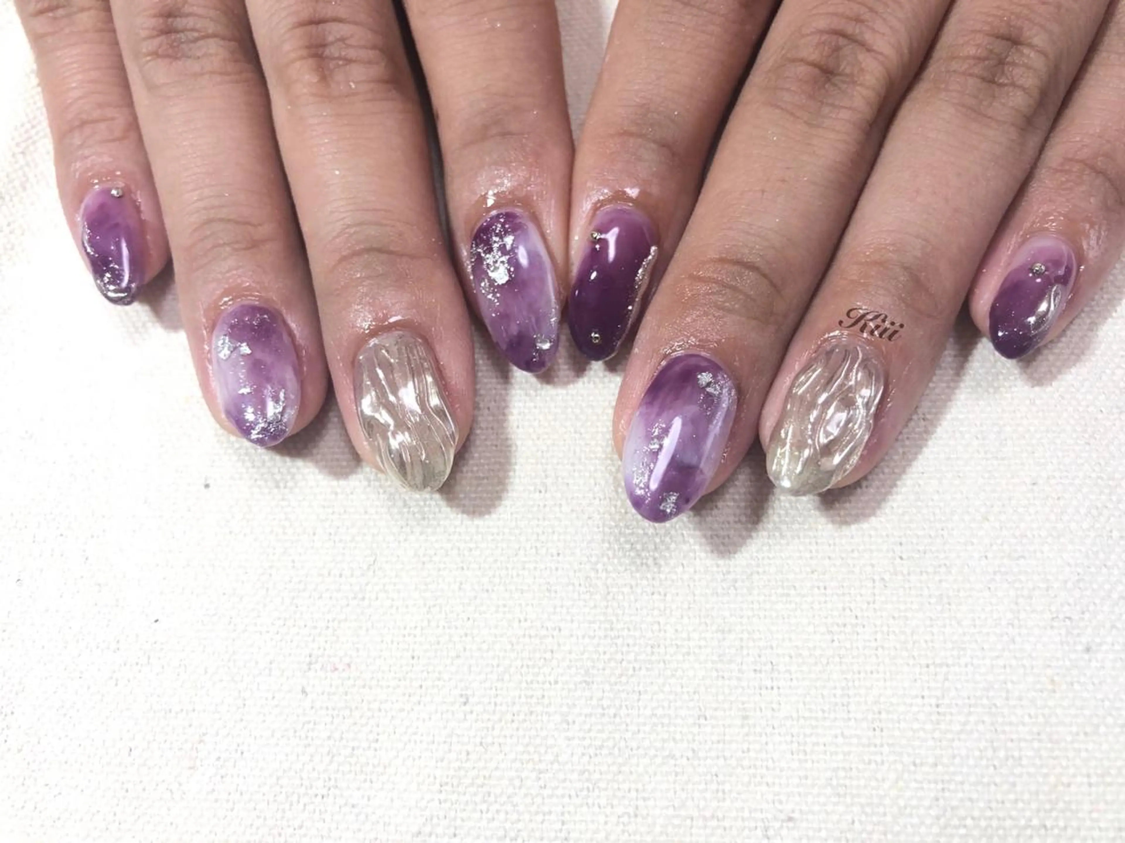 ネイル ハンドネイル フットネイル kiii.__ ✴︎*のネイルデザイン