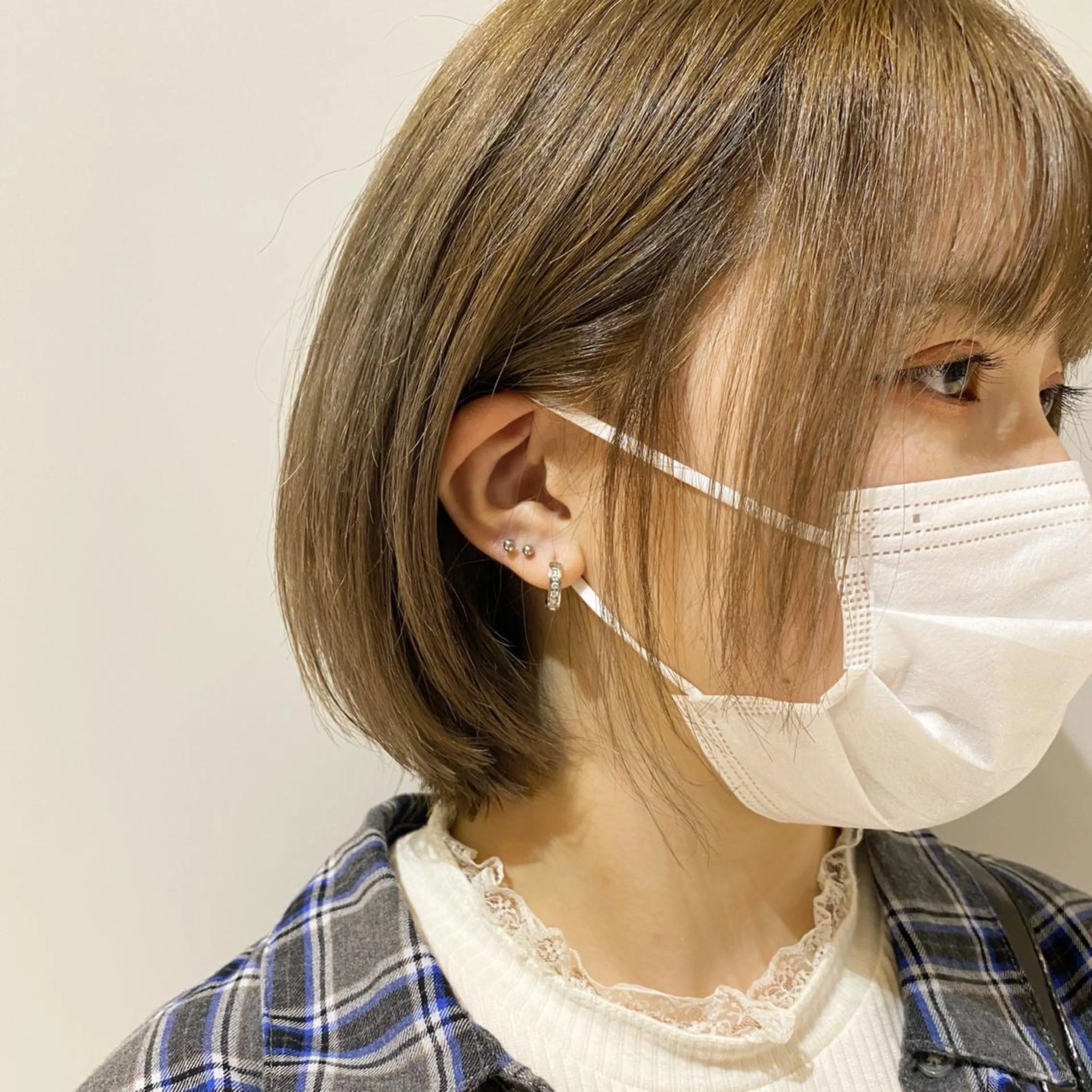 ショート カラー アッシュ ベージュカラー ボブ/salut町田 🧡kanaのヘアスタイル