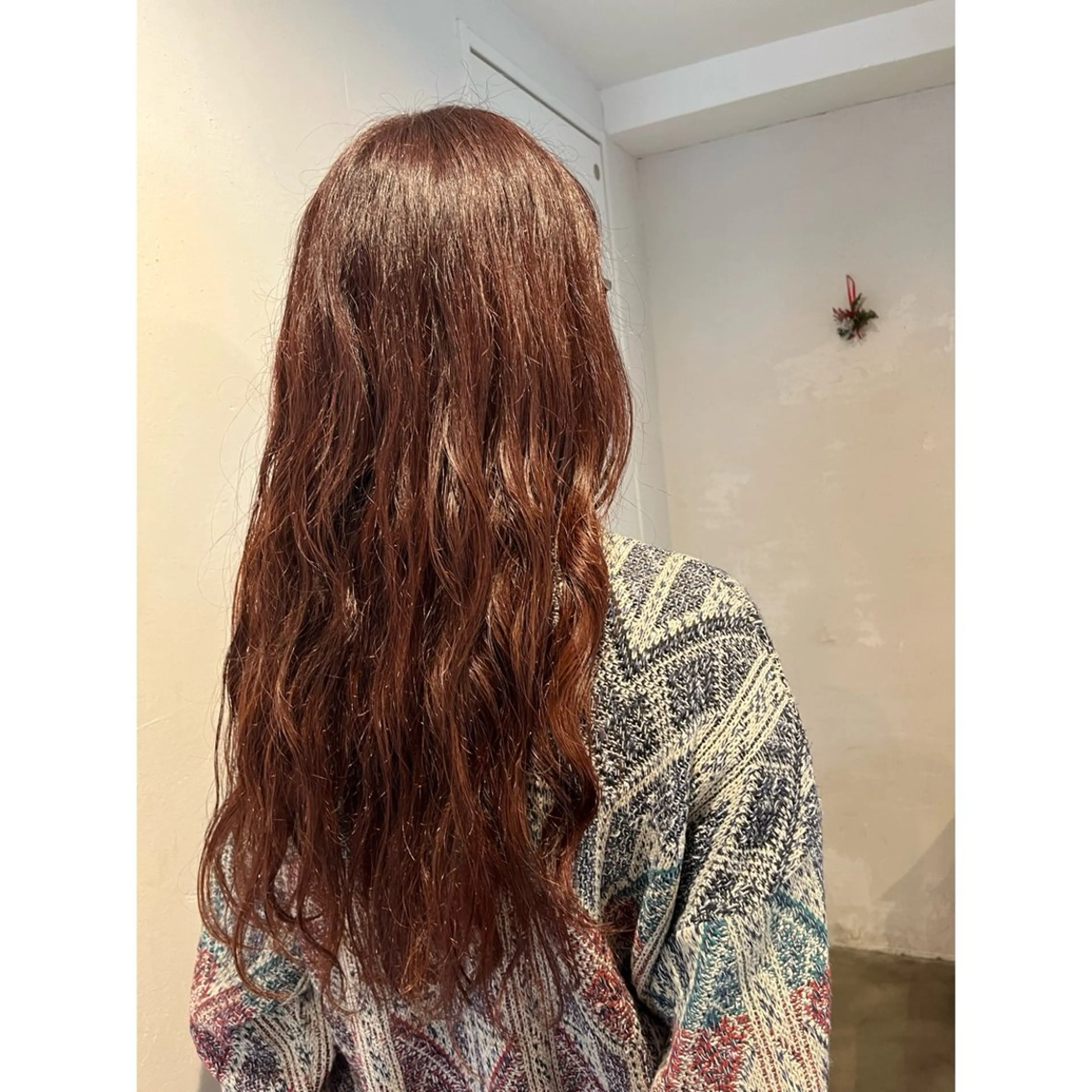 ロング カラー パーマ カット ヘアカラー トリートメント Lagom なかだのヘアスタイル