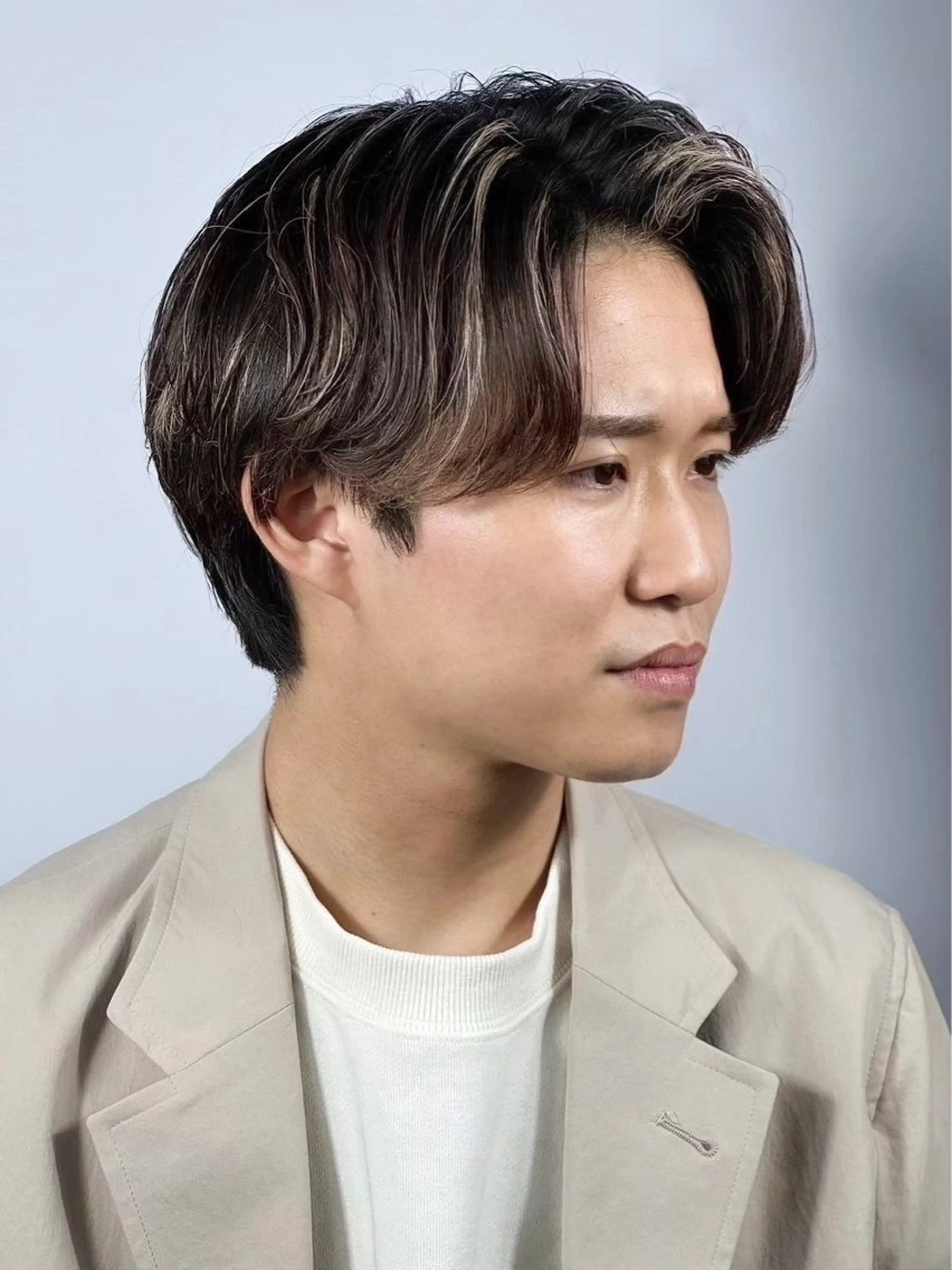 ミディアム パーマ ヘアアレンジ メンズ ⚡️メンズ特化⚡️ 倉林 隼大のヘアスタイル