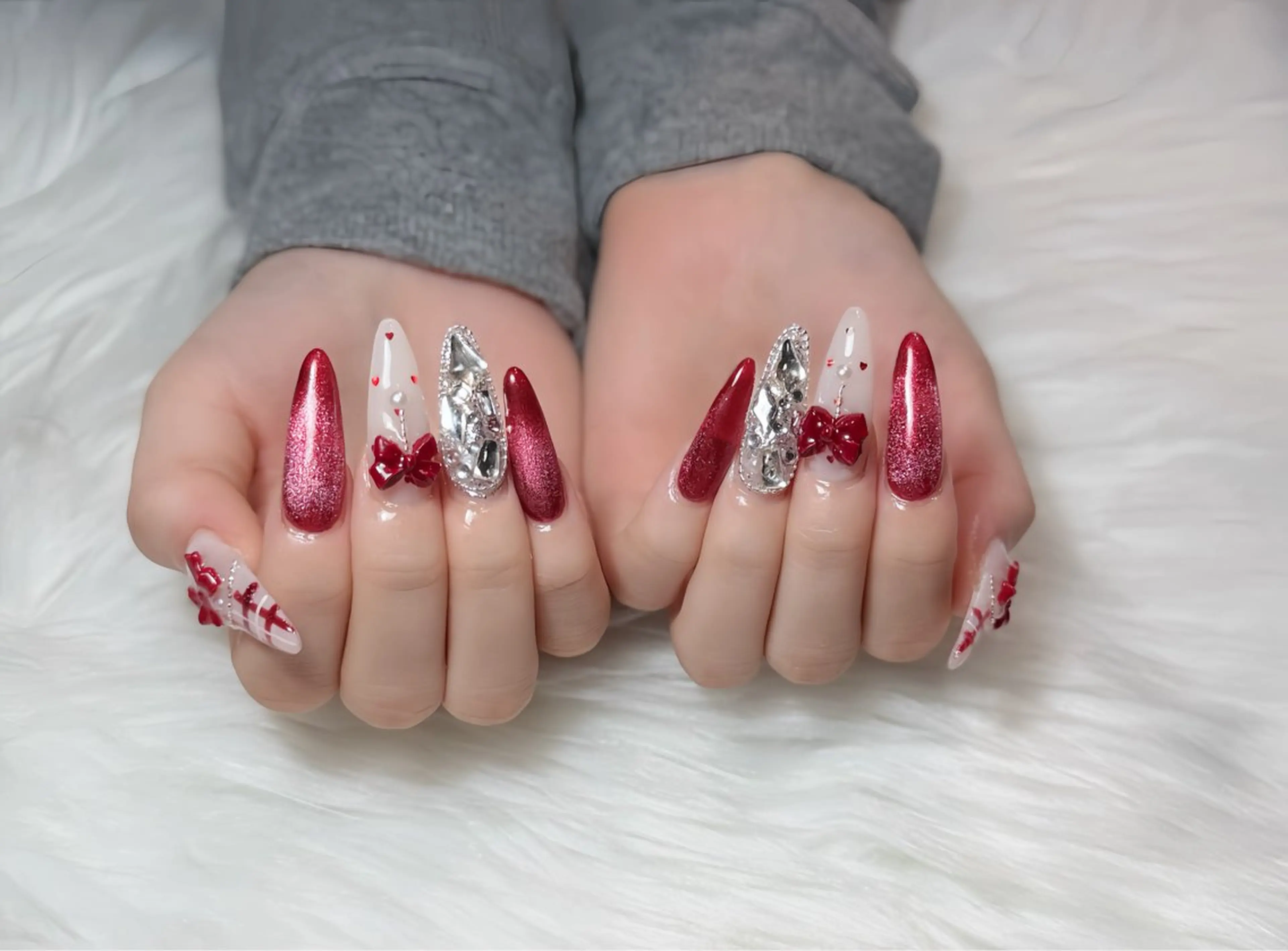 ネイル オーロラネイル チークネイル フットネイル フレンチネイル ジェルネイル ハンドネイル Nichi Nails❤️のネイルデザイン