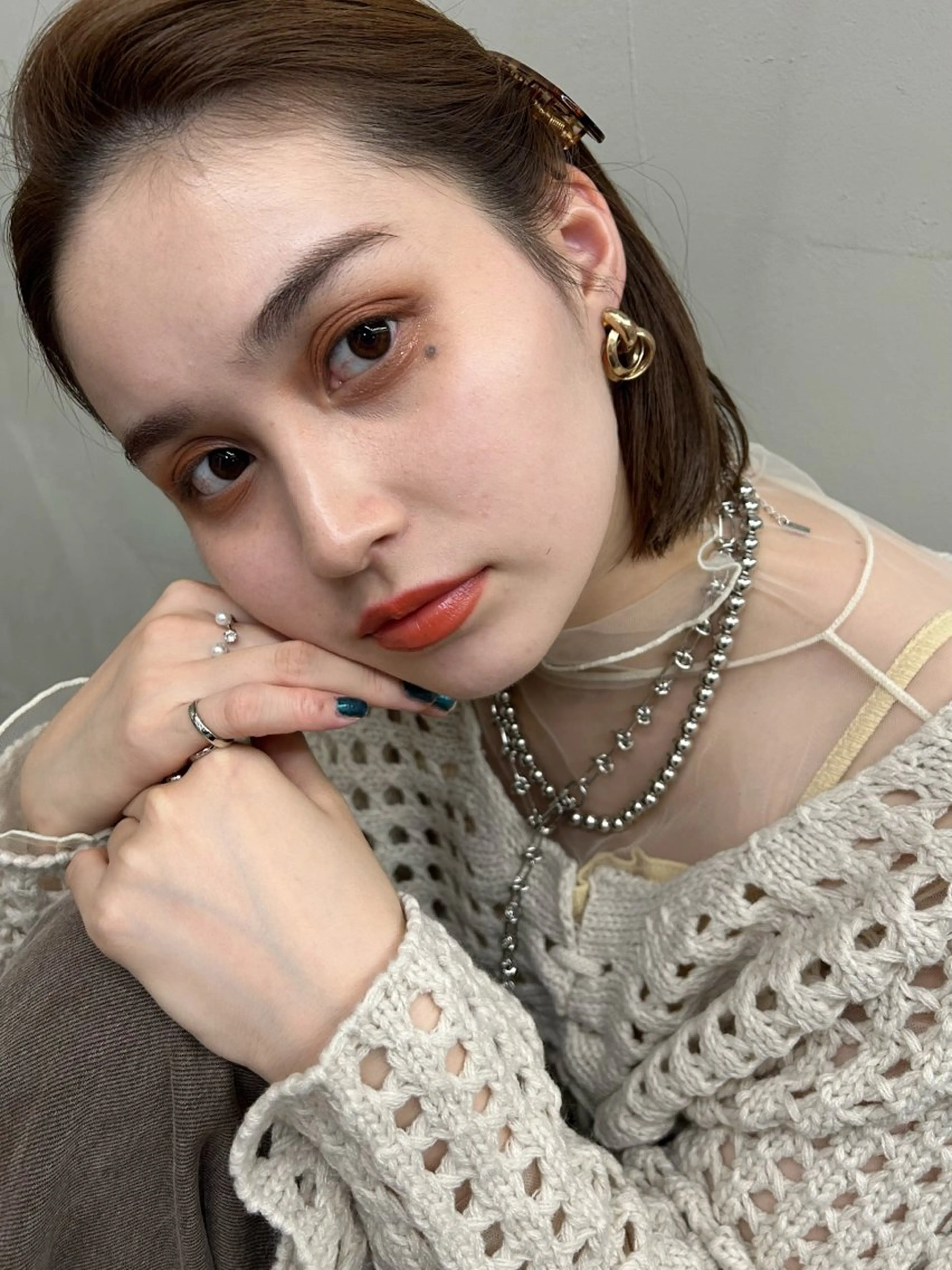 ミディアム カラー ヘアカラー Haru/THREE …by velvetのヘアスタイル