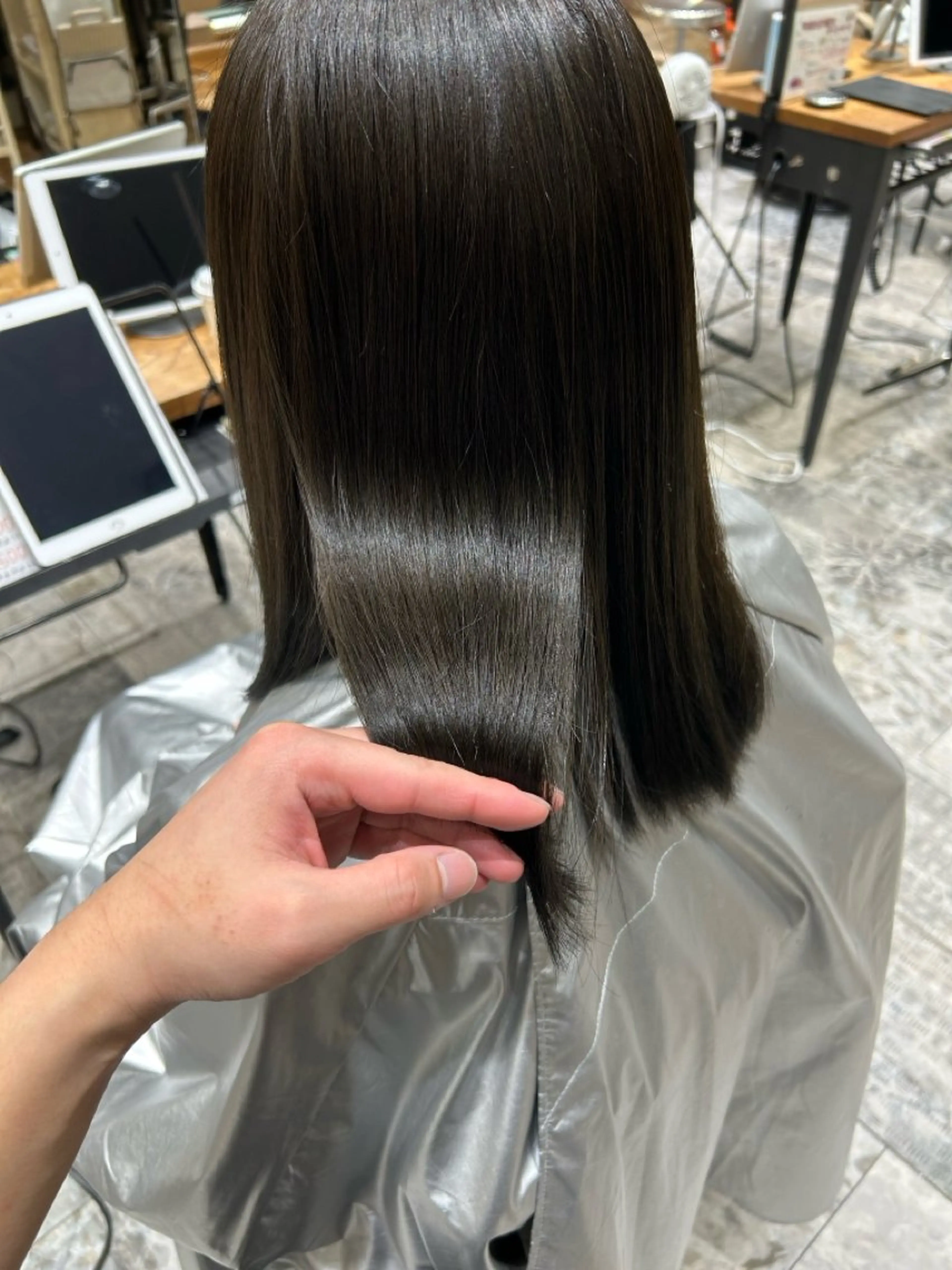 ミディアム amber  池袋所属・大木 唯月のヘアスタイル