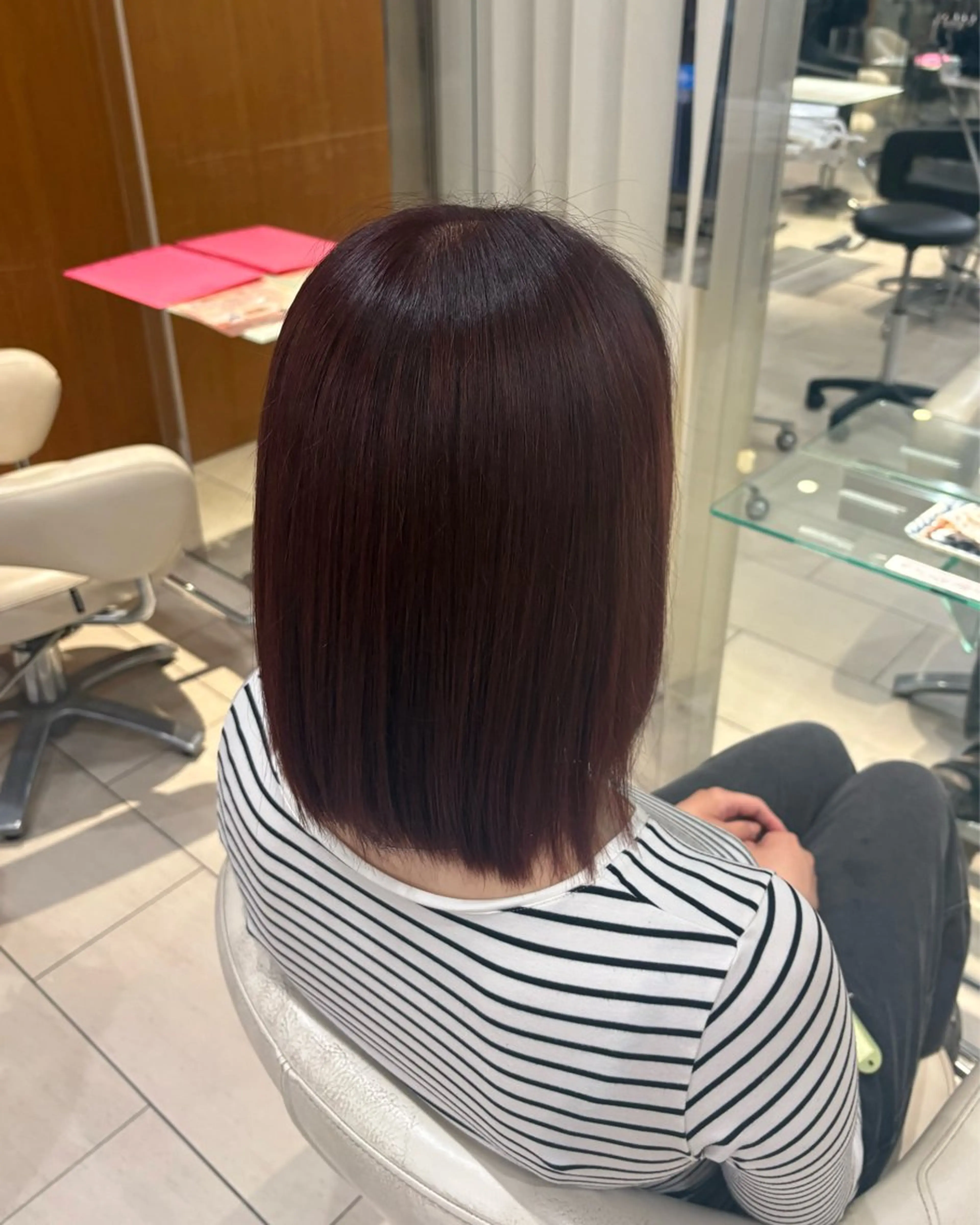 ミディアム カラー Lee枚方 akaneのヘアスタイル