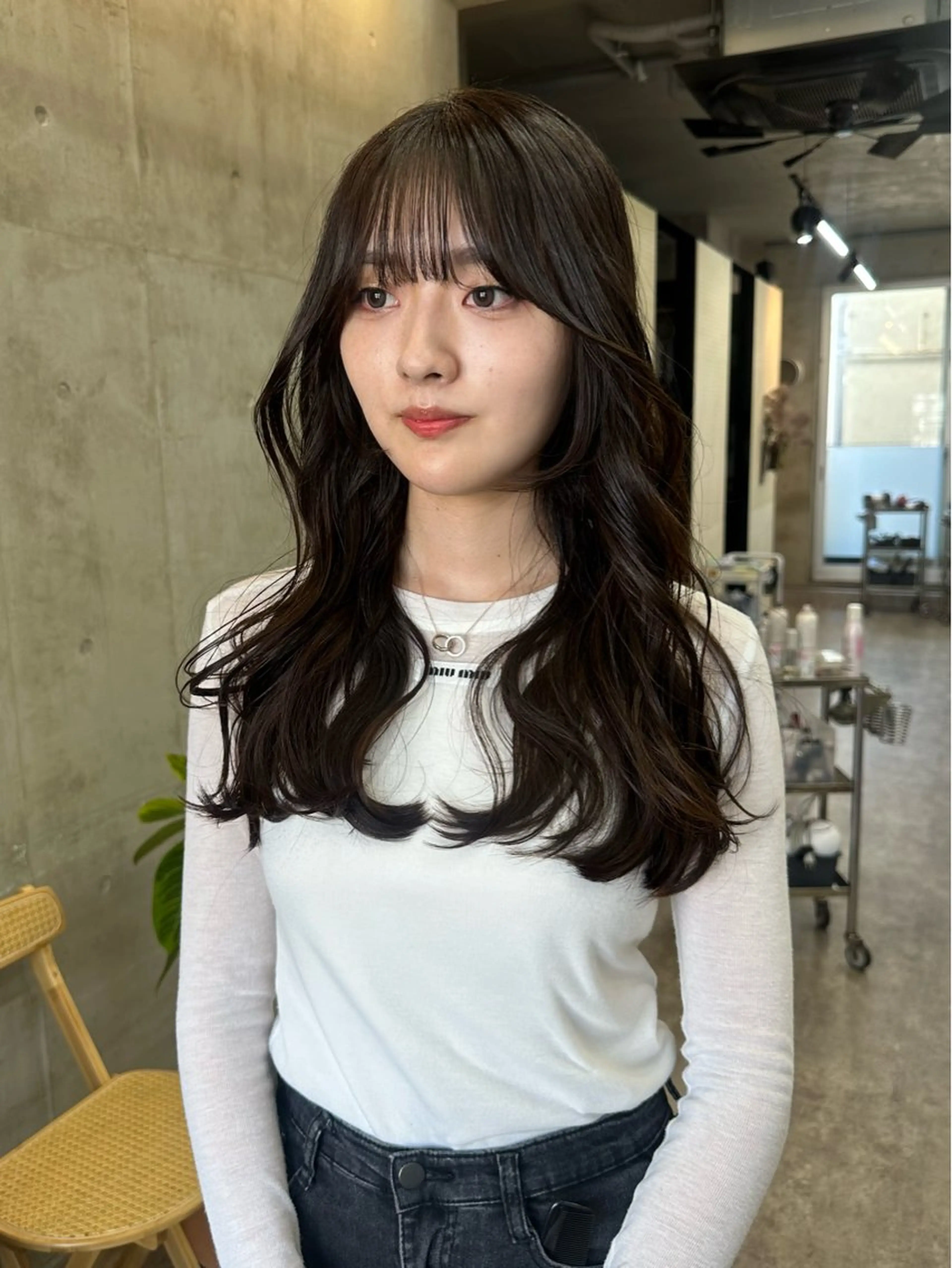 ロング カラー ヘアアレンジ ベージュカラー ブリーチ ブラウンカラー ケアブリーチ グレージュ カット カットモデル募集中 ／HARUKA🎀のヘアスタイル