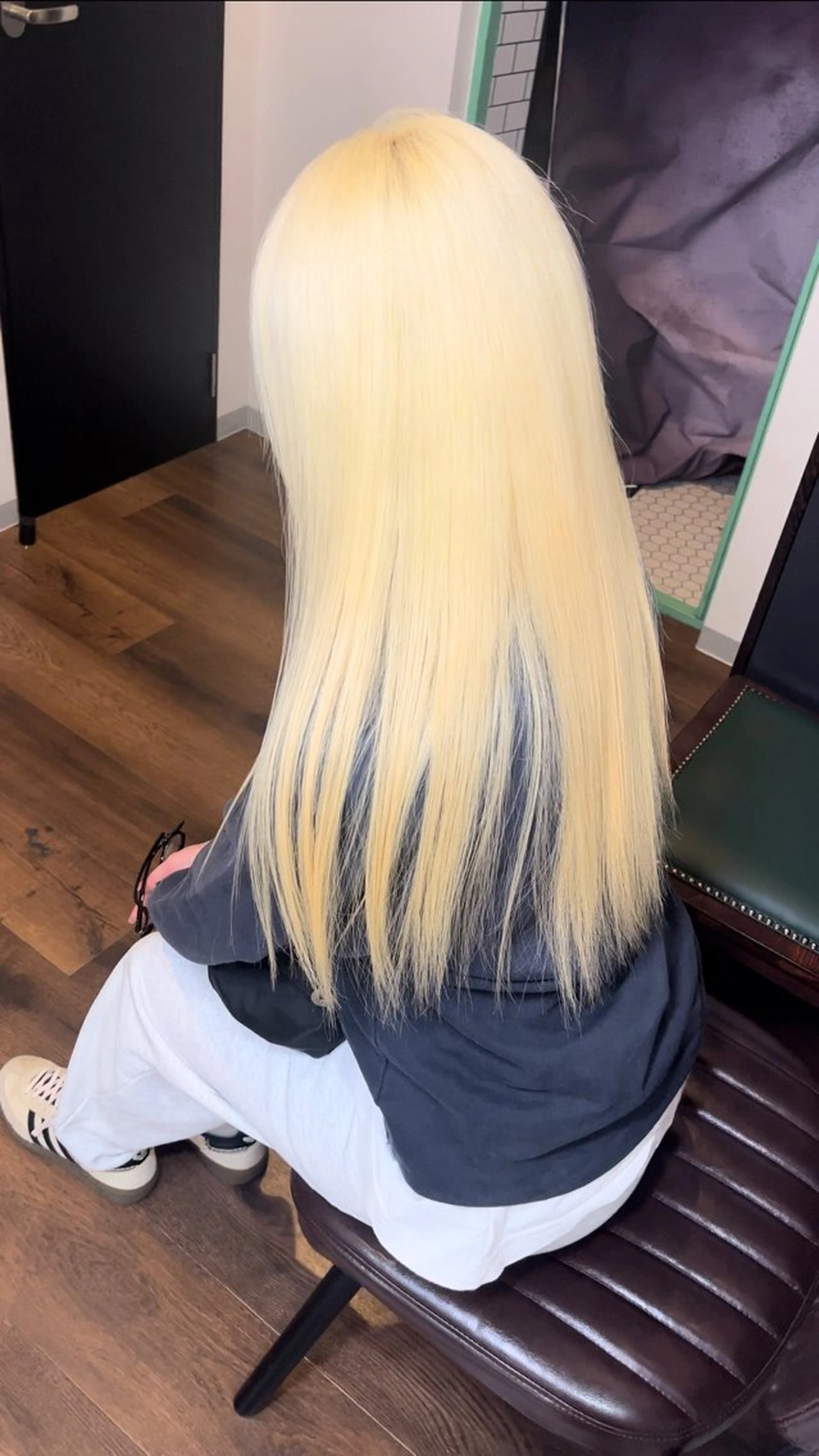 カラー ベージュカラー ブリーチ デザインカラー ダブルカラー ハイトーンカラー 💖艶ハイトーン髪質 改善💖ケンシンのヘアスタイル