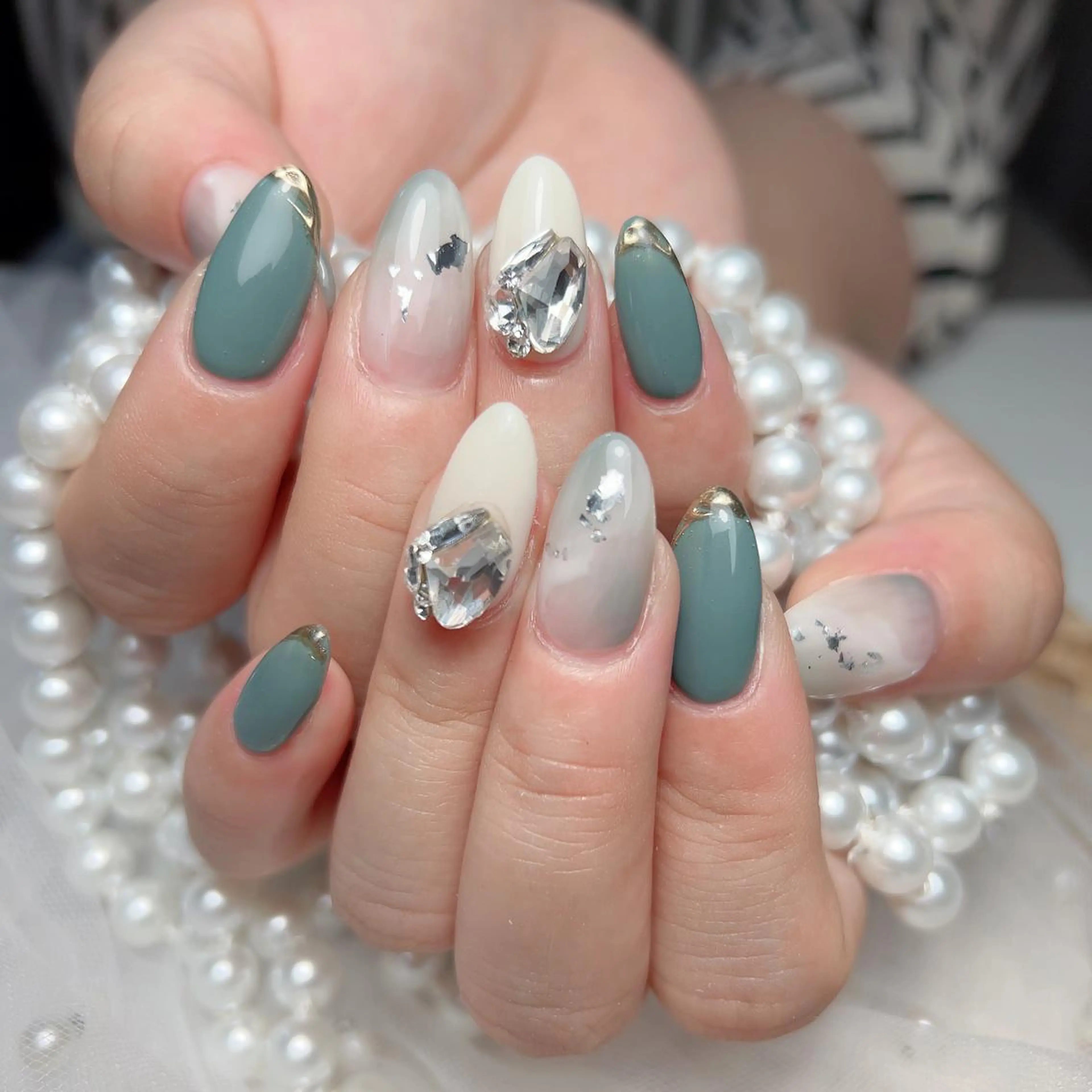 ネイル ハンドネイル M🌷nail 長さだし専門店のネイルデザイン