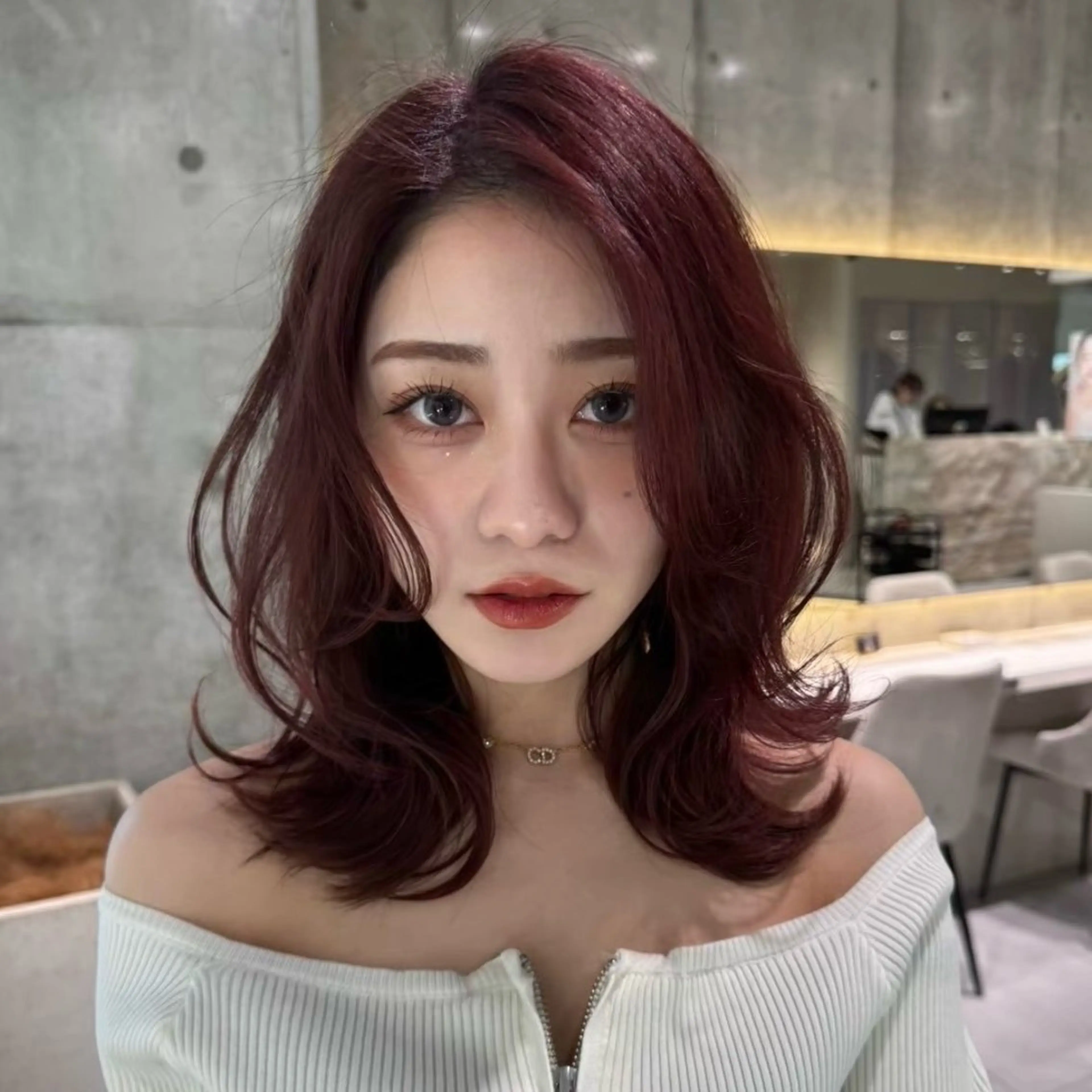 ミディアム カラー ヘアカラー 🎀Rimi୨୧ ✨艶✨color🎀のヘアスタイル