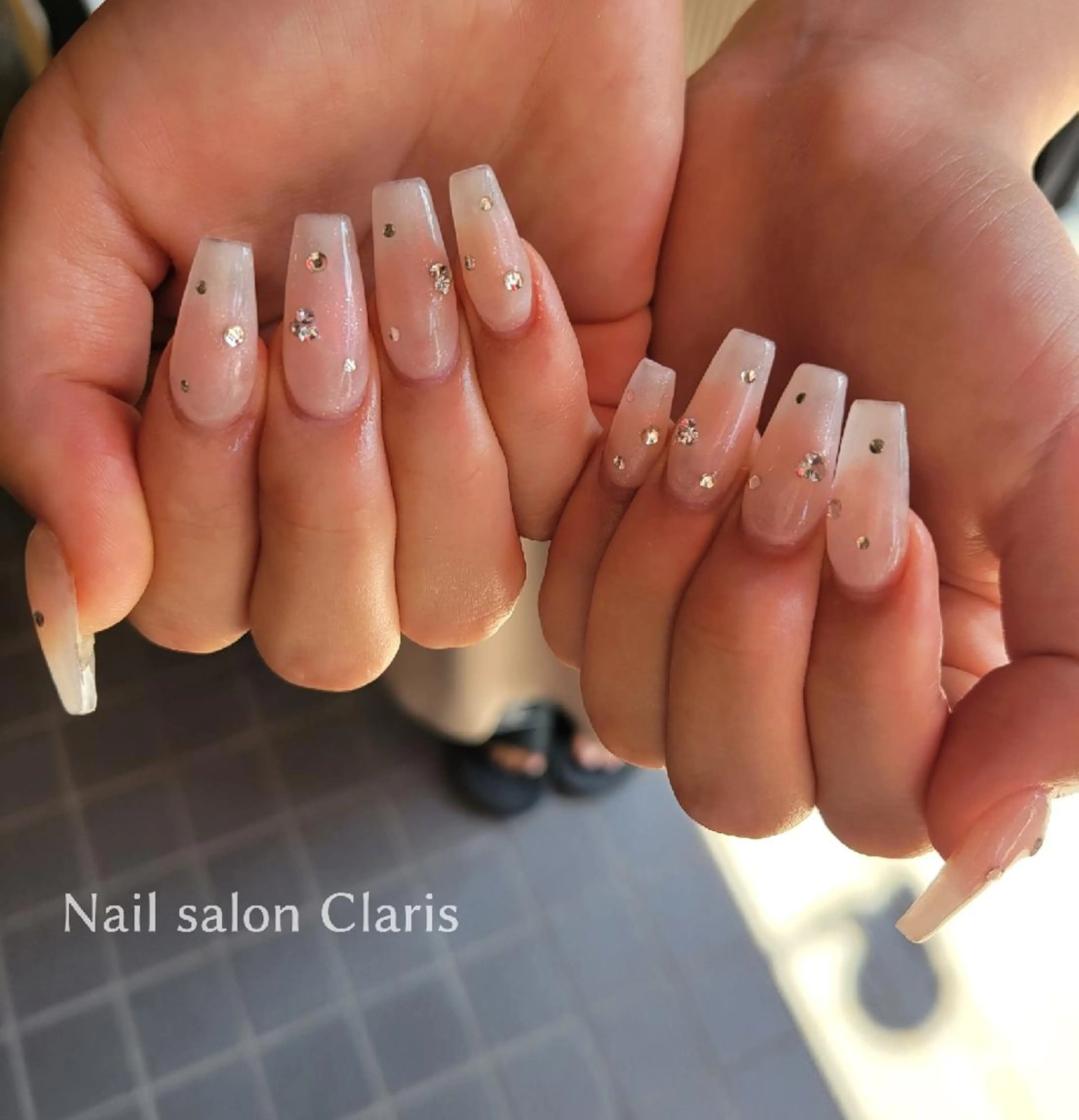 ロング ネイル アートネイル スカルプネイル Nailsalon Clarisのネイルデザイン
