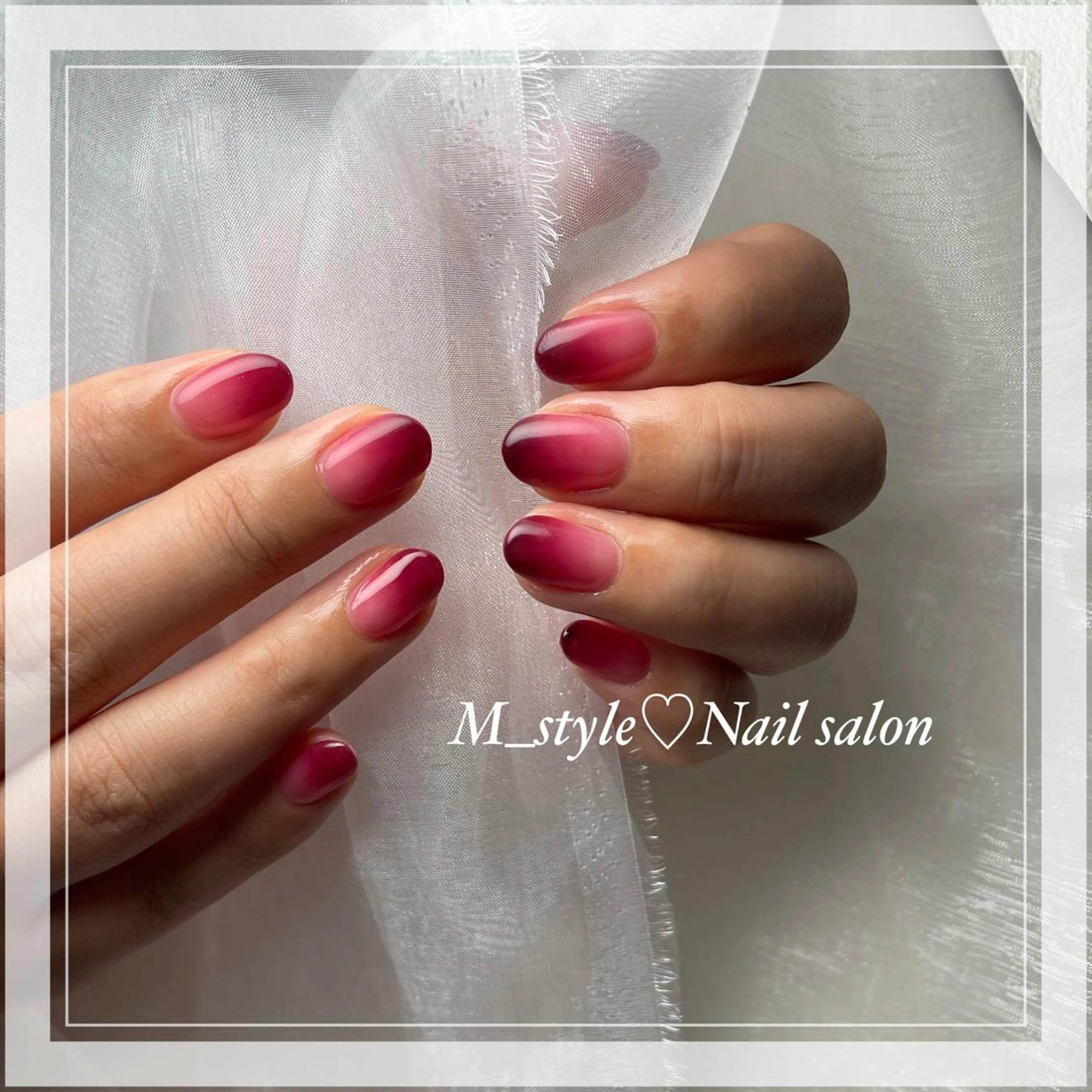 ショート ネイル フレンチネイル ジェルネイル ロングネイル マグネットネイル スカルプネイル 下妻ネイルサロン/ パラジェルのネイルデザイン