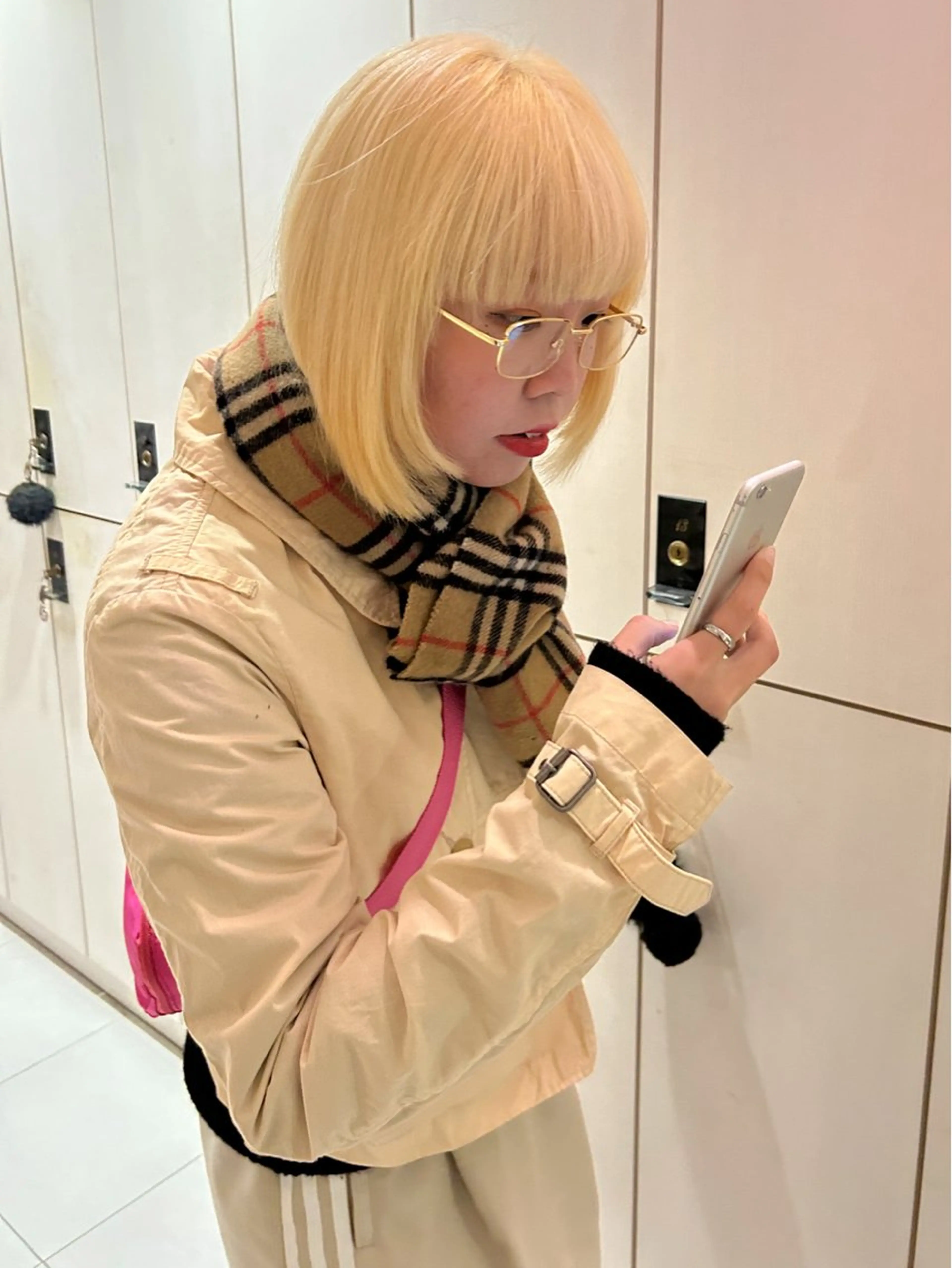 カラー ブリーチ 抜きっぱなしブロンド ブロンド ハイトーンカラー ボブ ヘアカラー RINKA 岡崎美容室のヘアスタイル