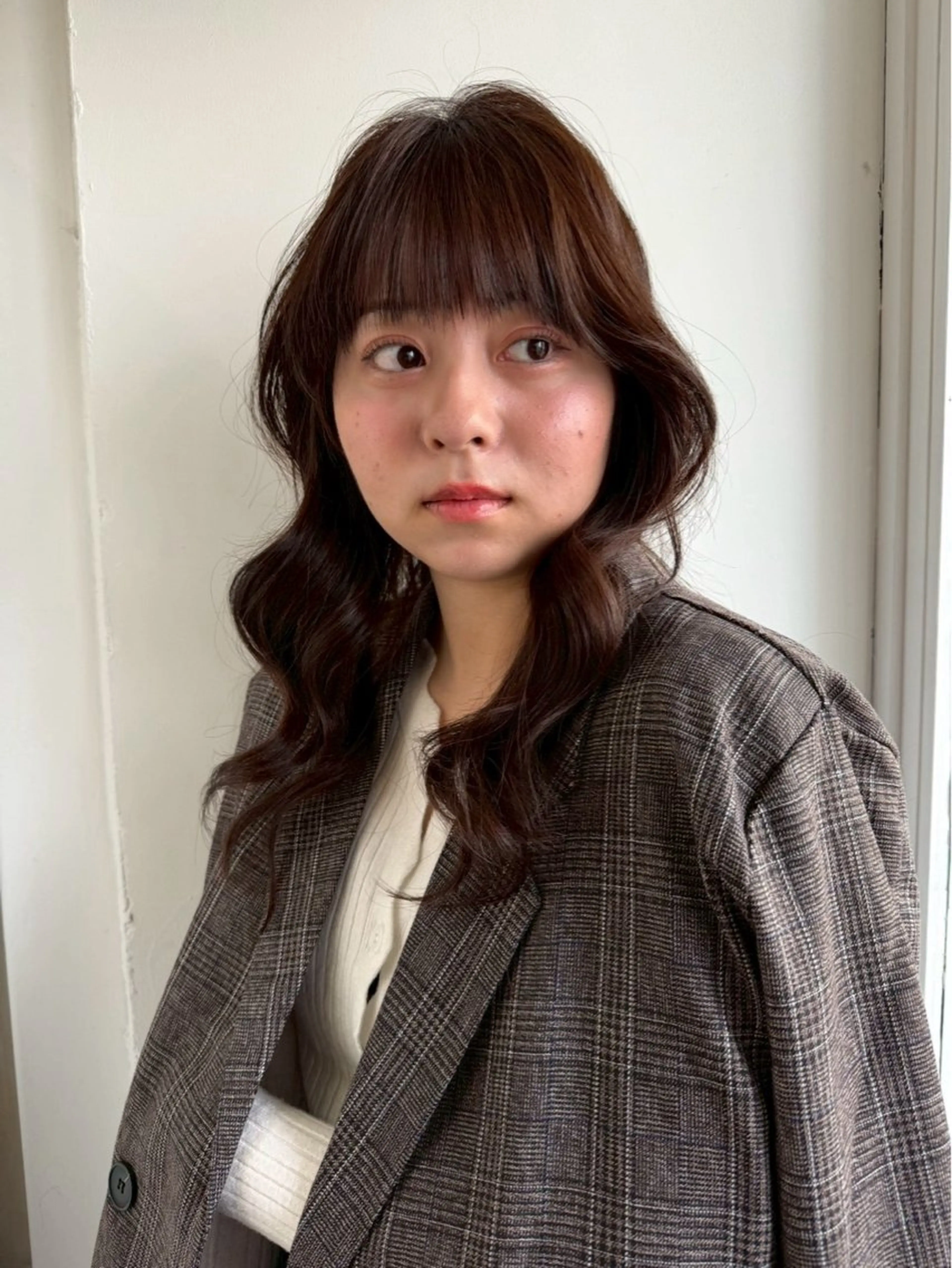 セミロング レイヤーカット カット 🧼ROMEO京橋店 岡﨑桃花🧼のヘアスタイル