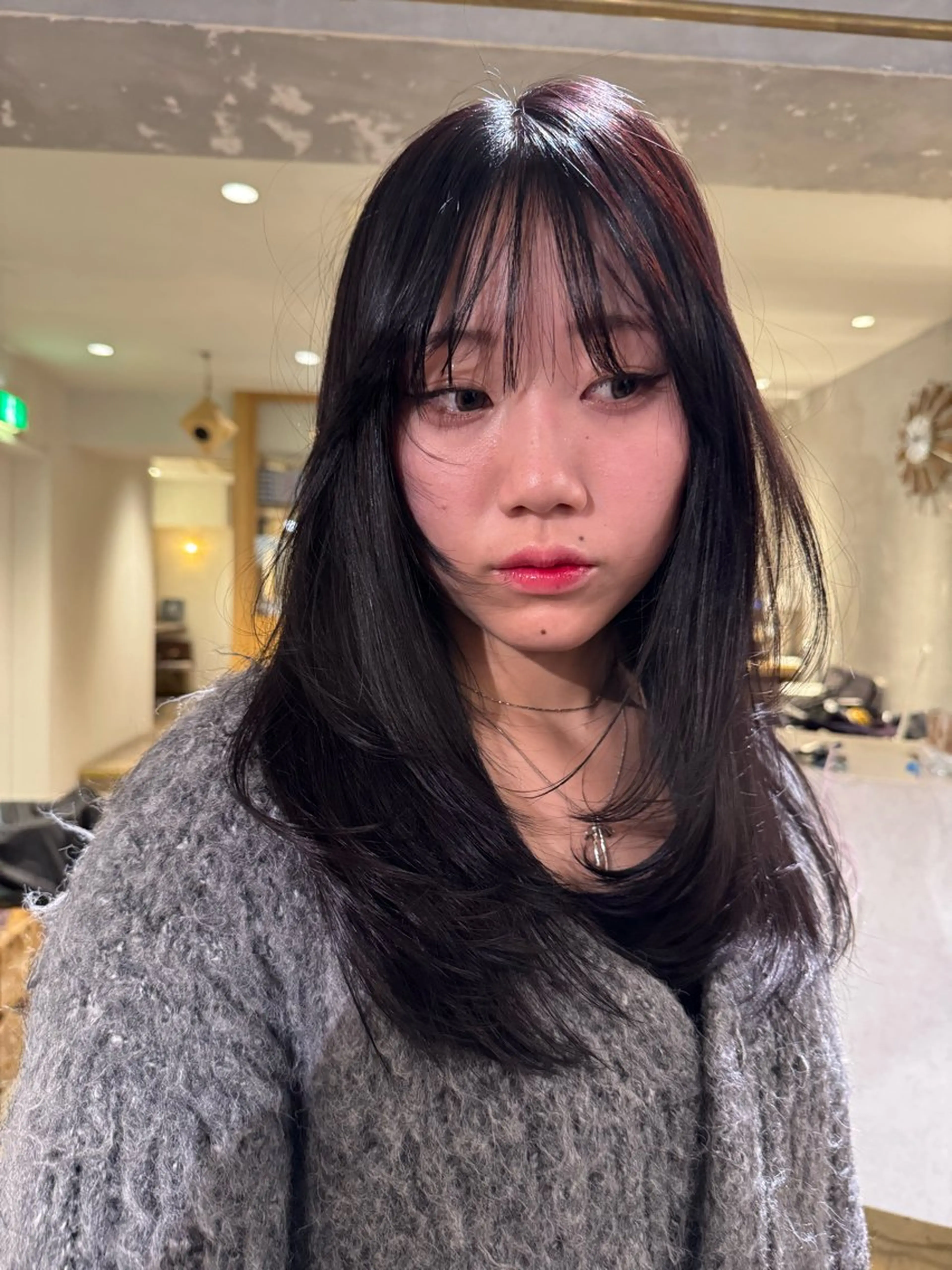 ロング レイヤーカット 千田 珠子のヘアスタイル