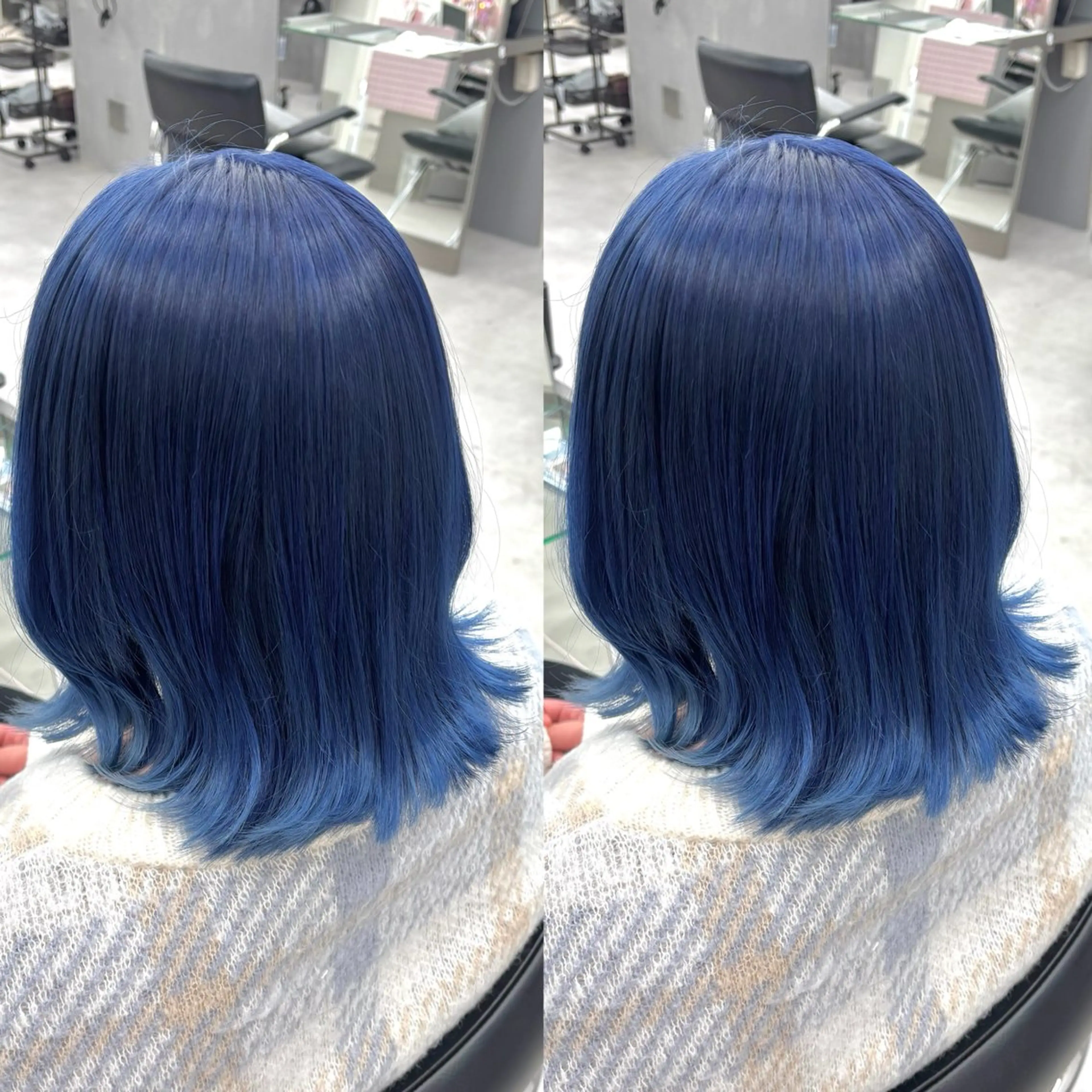 カラー ブリーチ ブルーカラー ケアブリーチ 透明感カラー 髪質改善 ヘアメ🎀推しカラー 🥣横浜/しほ🧸のヘアスタイル
