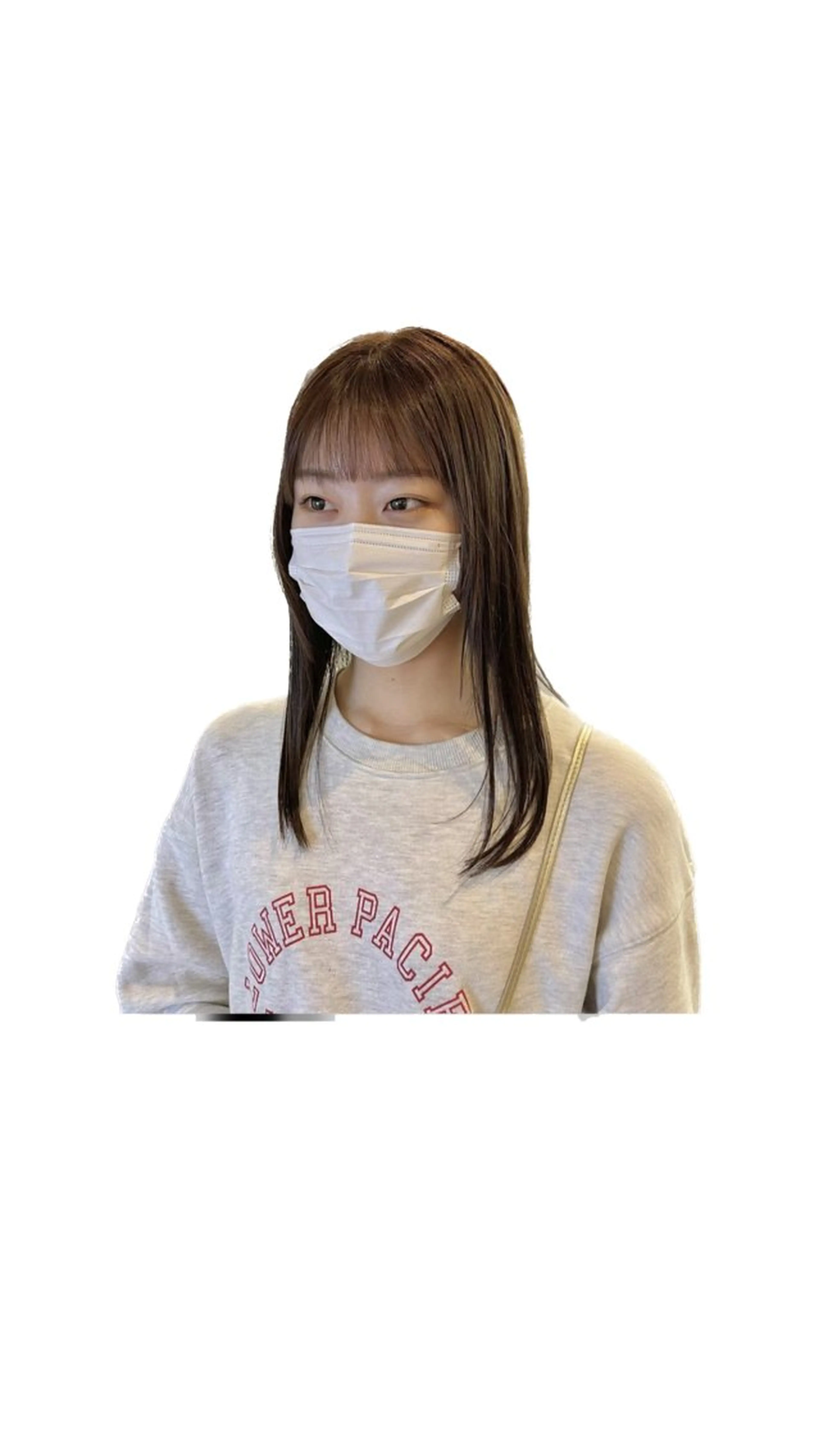 セミロング カラー 透明感カラー 髪質改善 トリートメント カット ヘアカラー トリートメント ナチュラル＆ラフヘア 松尾 凌のヘアスタイル