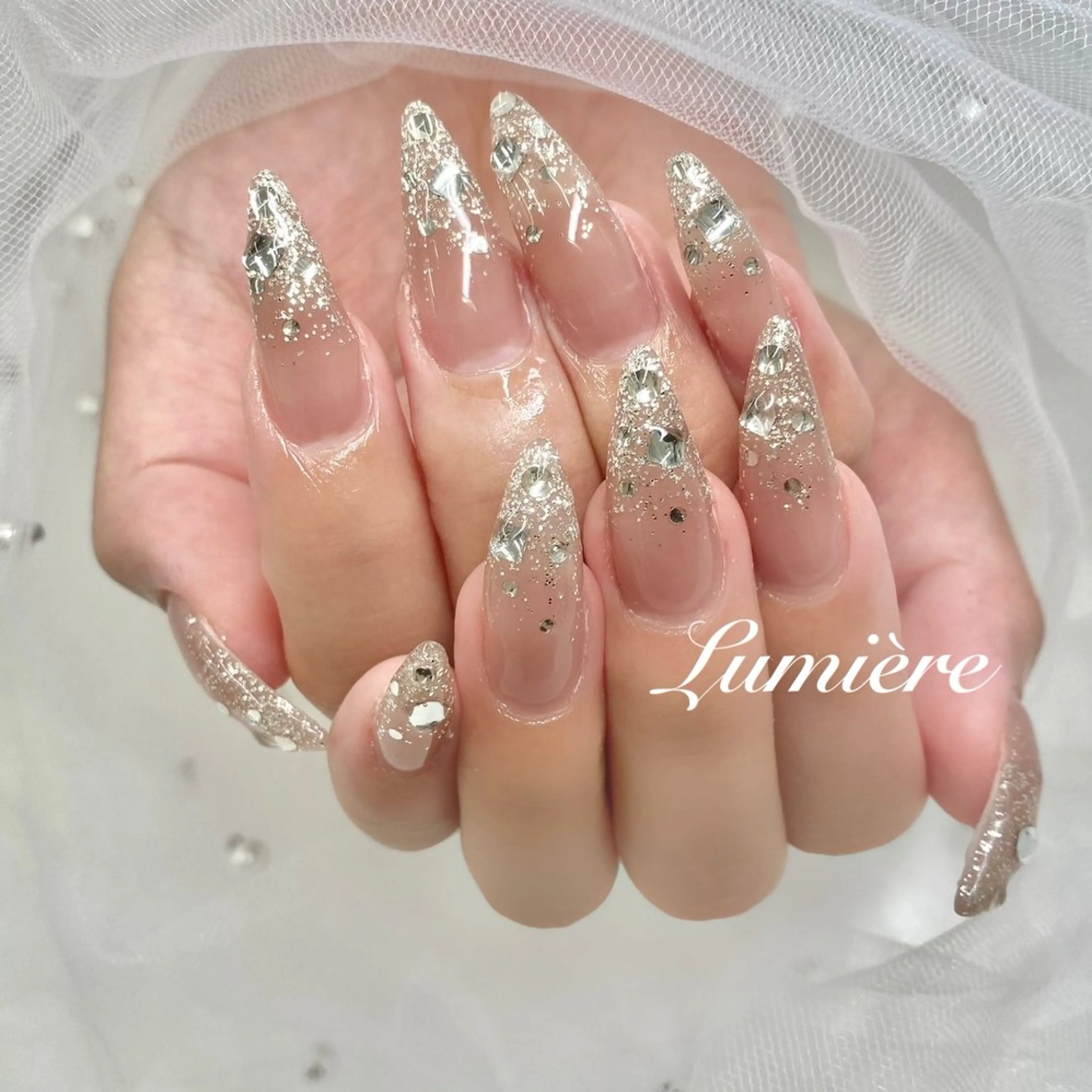 ネイル Lumière/ 超ロング/ワンホンのネイルデザイン