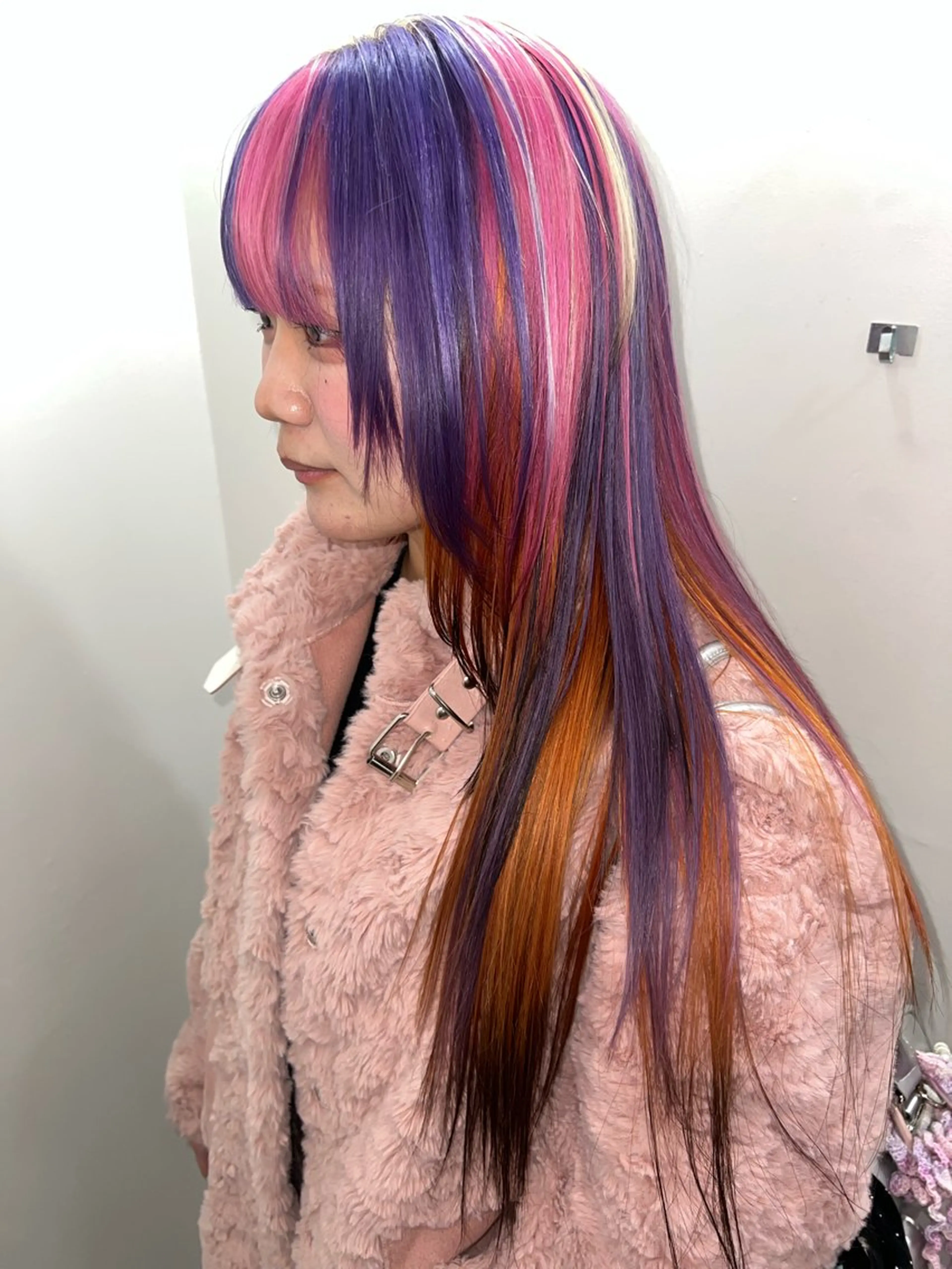 ロング ヘアカラー トリートメント 💥ウルフカット デザインあんな💥のヘアスタイル