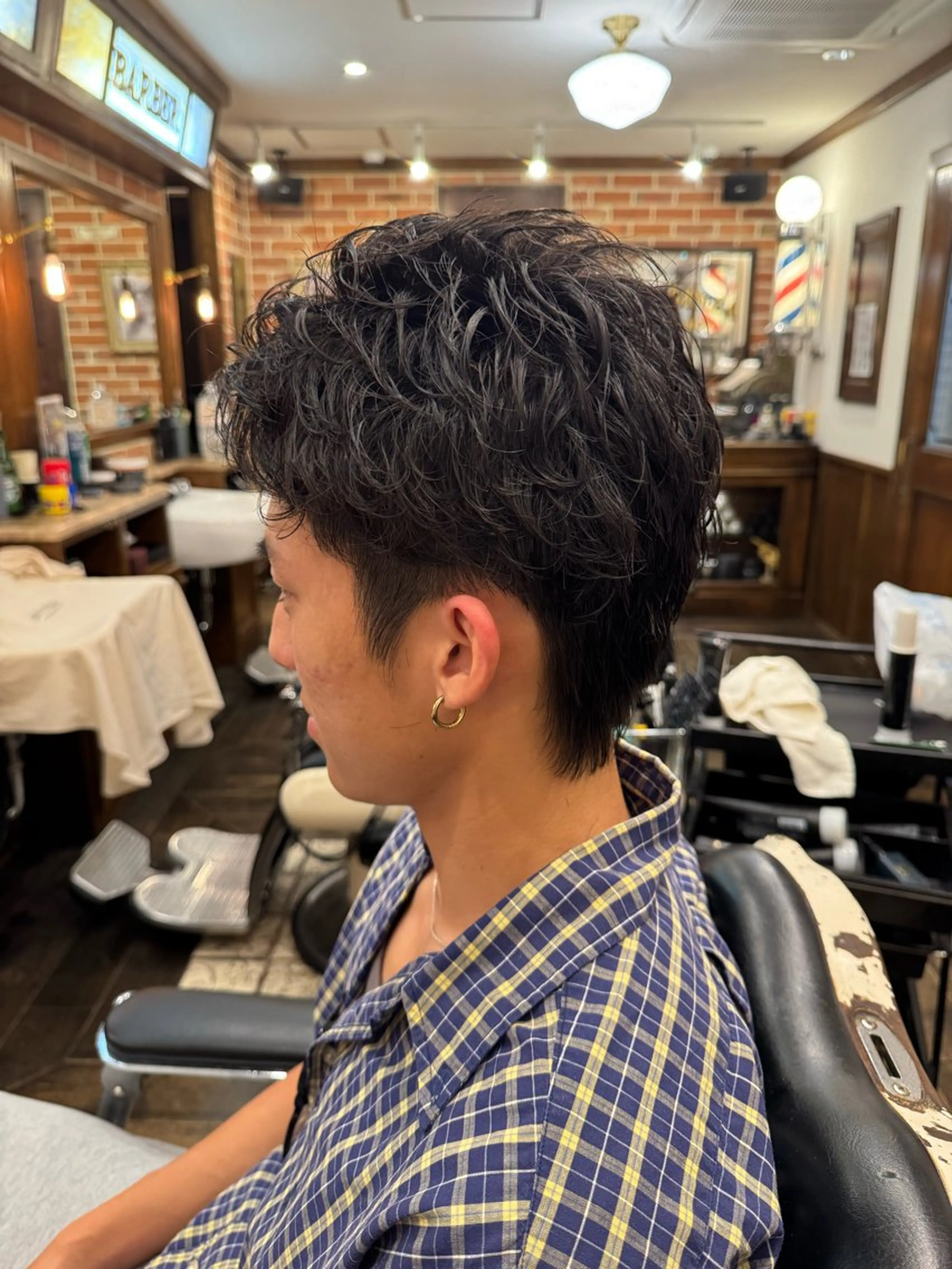ミディアム パーマ いしだ かりなのヘアスタイル