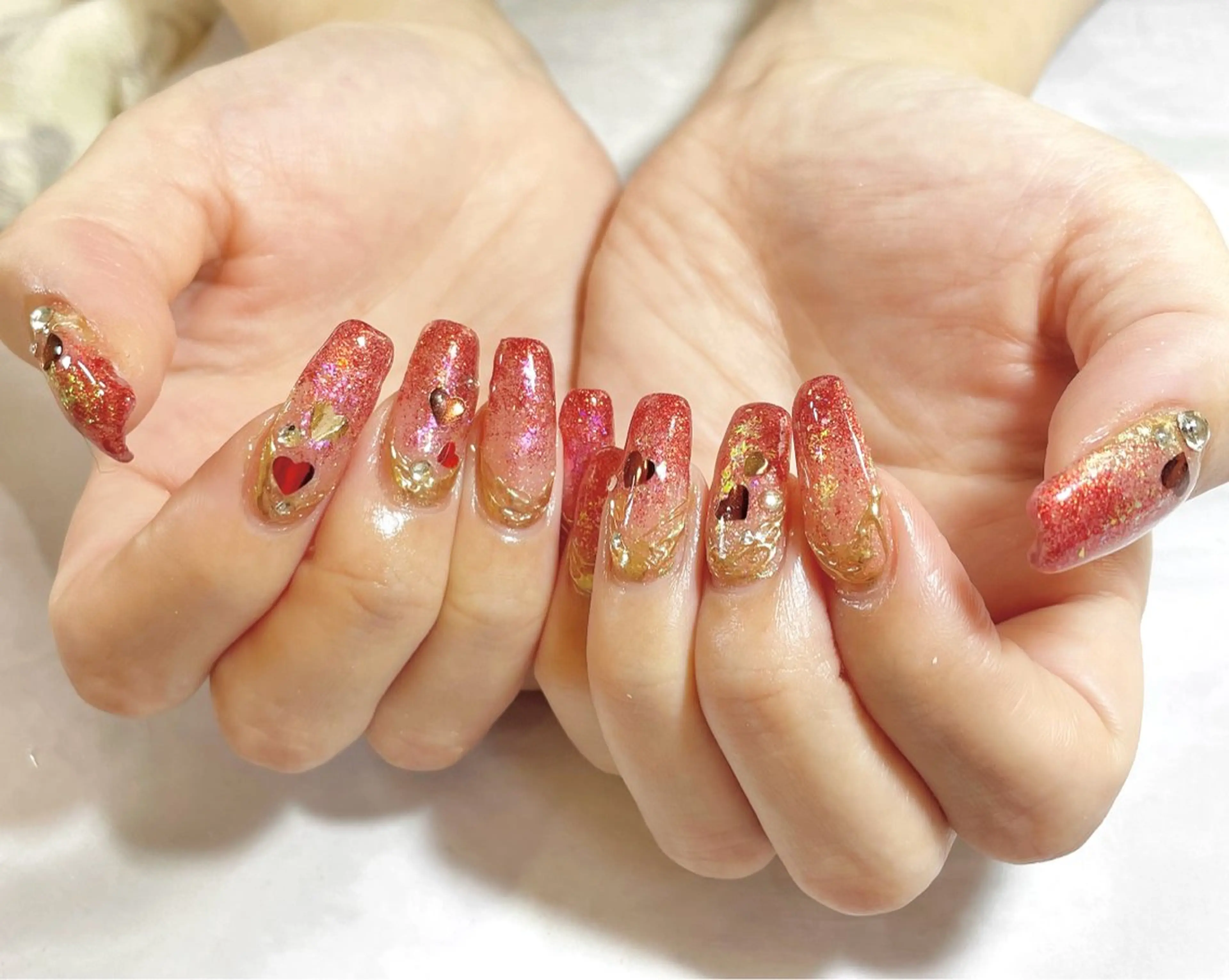 ロング BURGUNDY 🌹eriのネイルデザイン